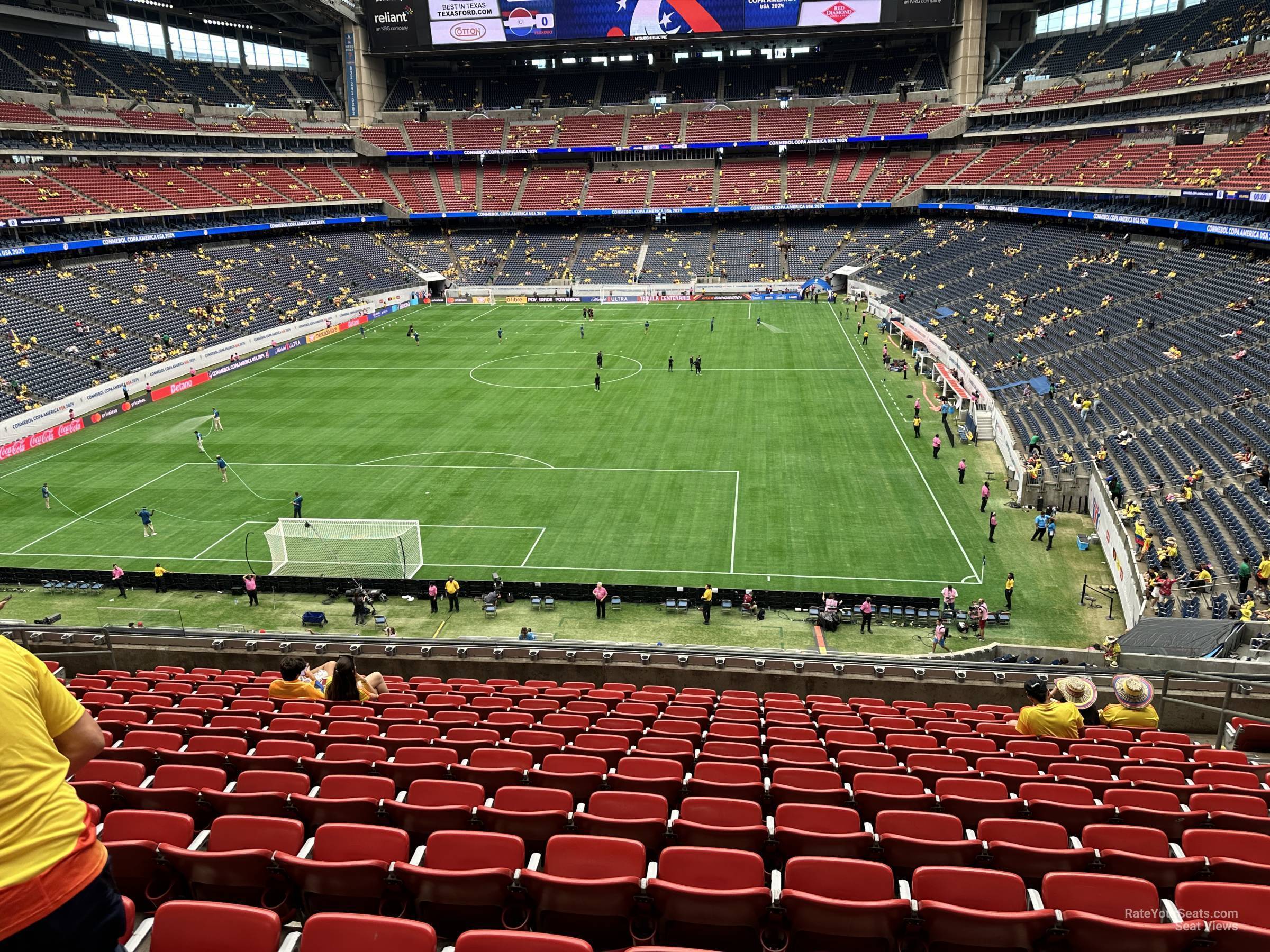 section 322, row m seat view  for soccer - nrg stadium