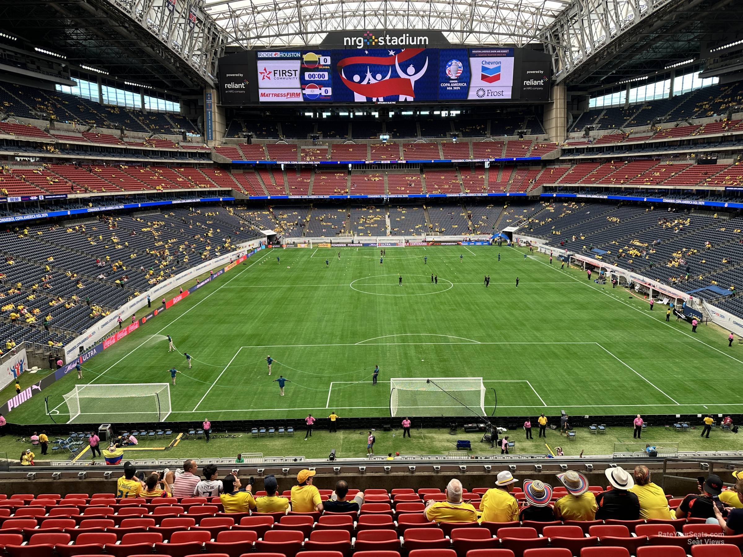 section 324, row m seat view  for soccer - nrg stadium