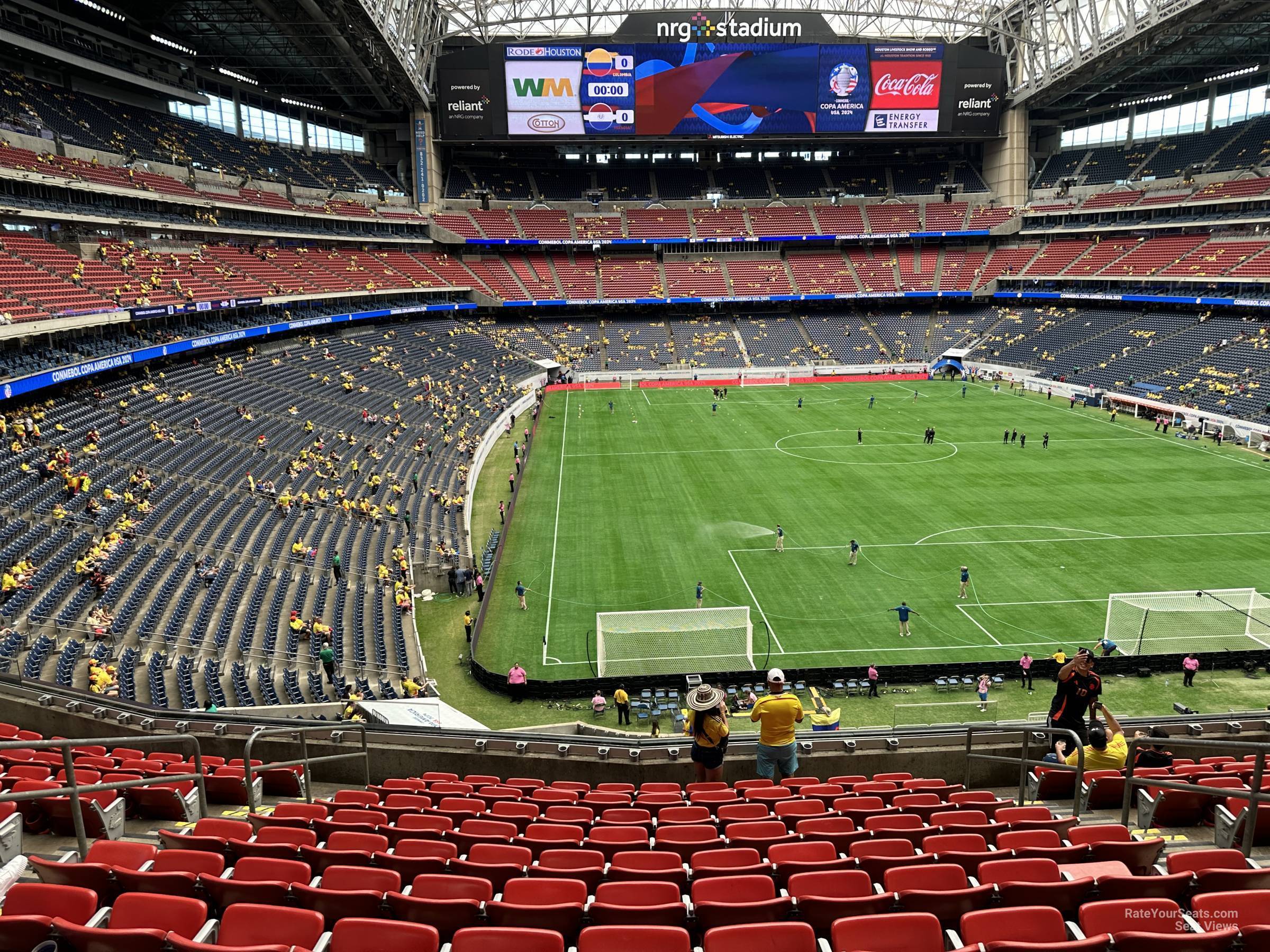 section 326, row m seat view  for soccer - nrg stadium