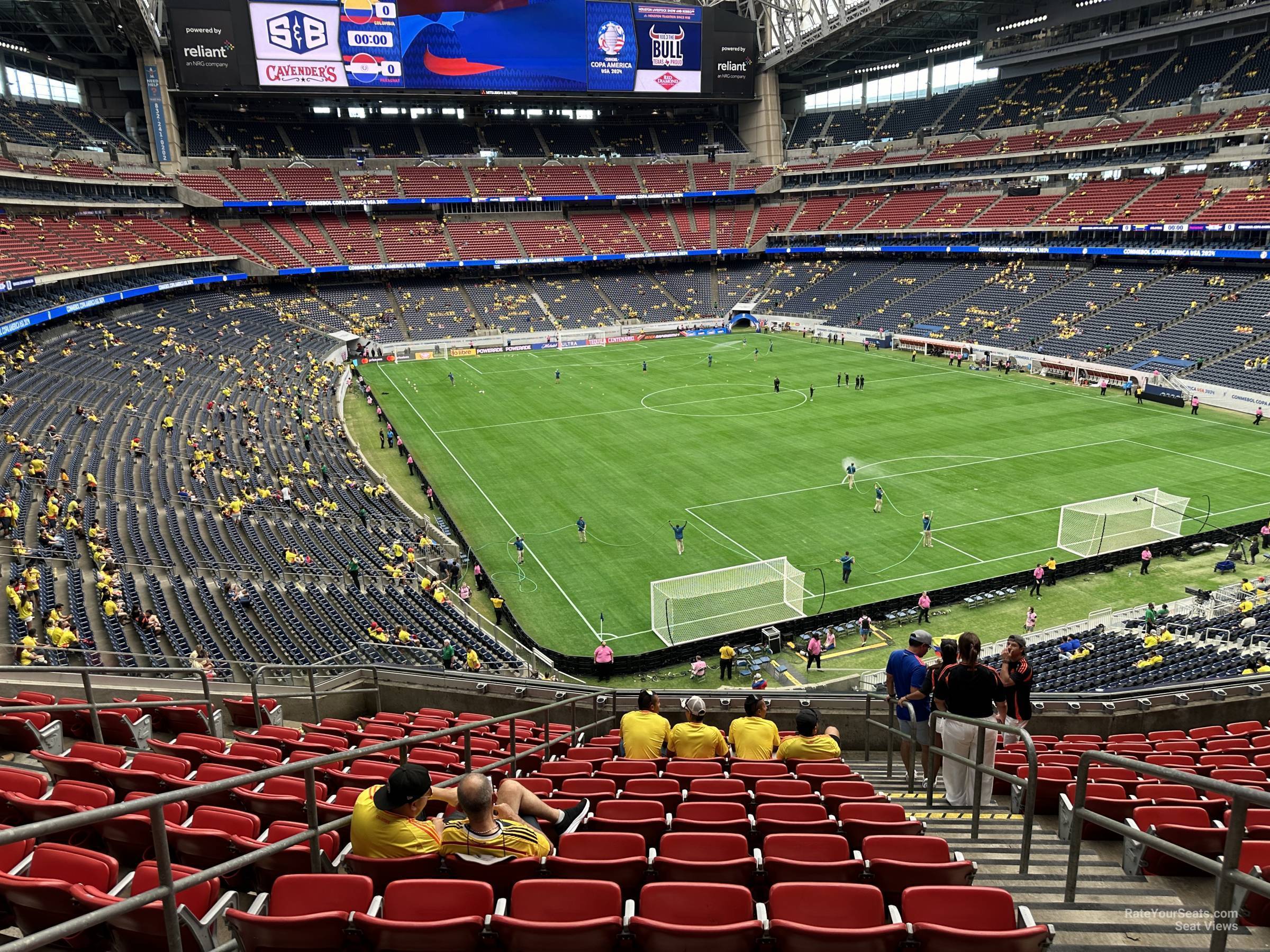 section 328, row m seat view  for soccer - nrg stadium