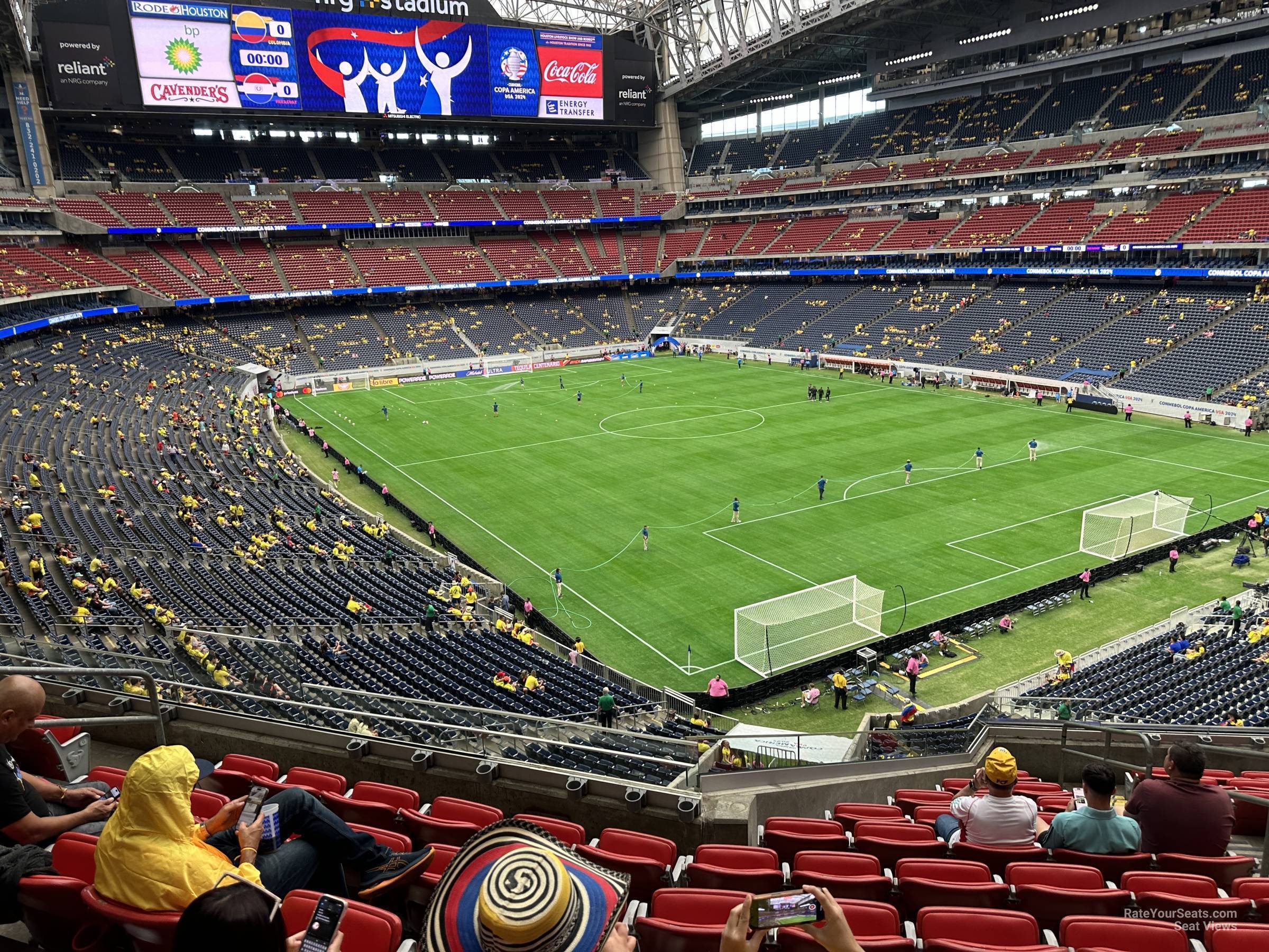 section 330, row m seat view  for soccer - nrg stadium