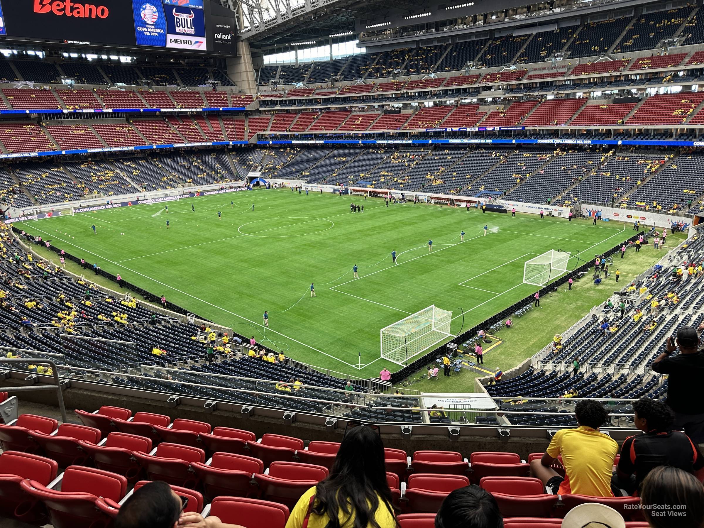 section 331, row m seat view  for soccer - nrg stadium