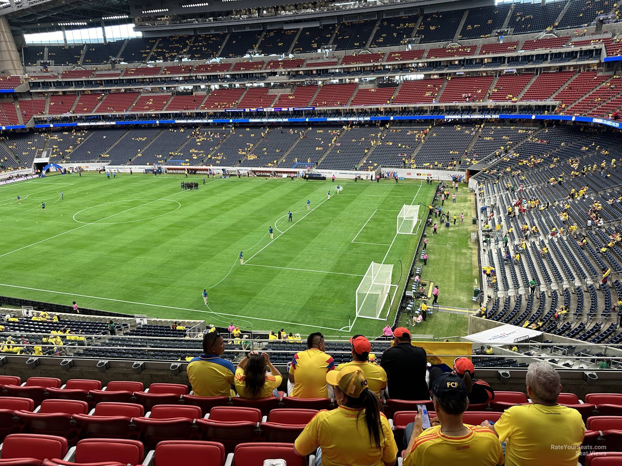 section 333, row m seat view  for soccer - nrg stadium