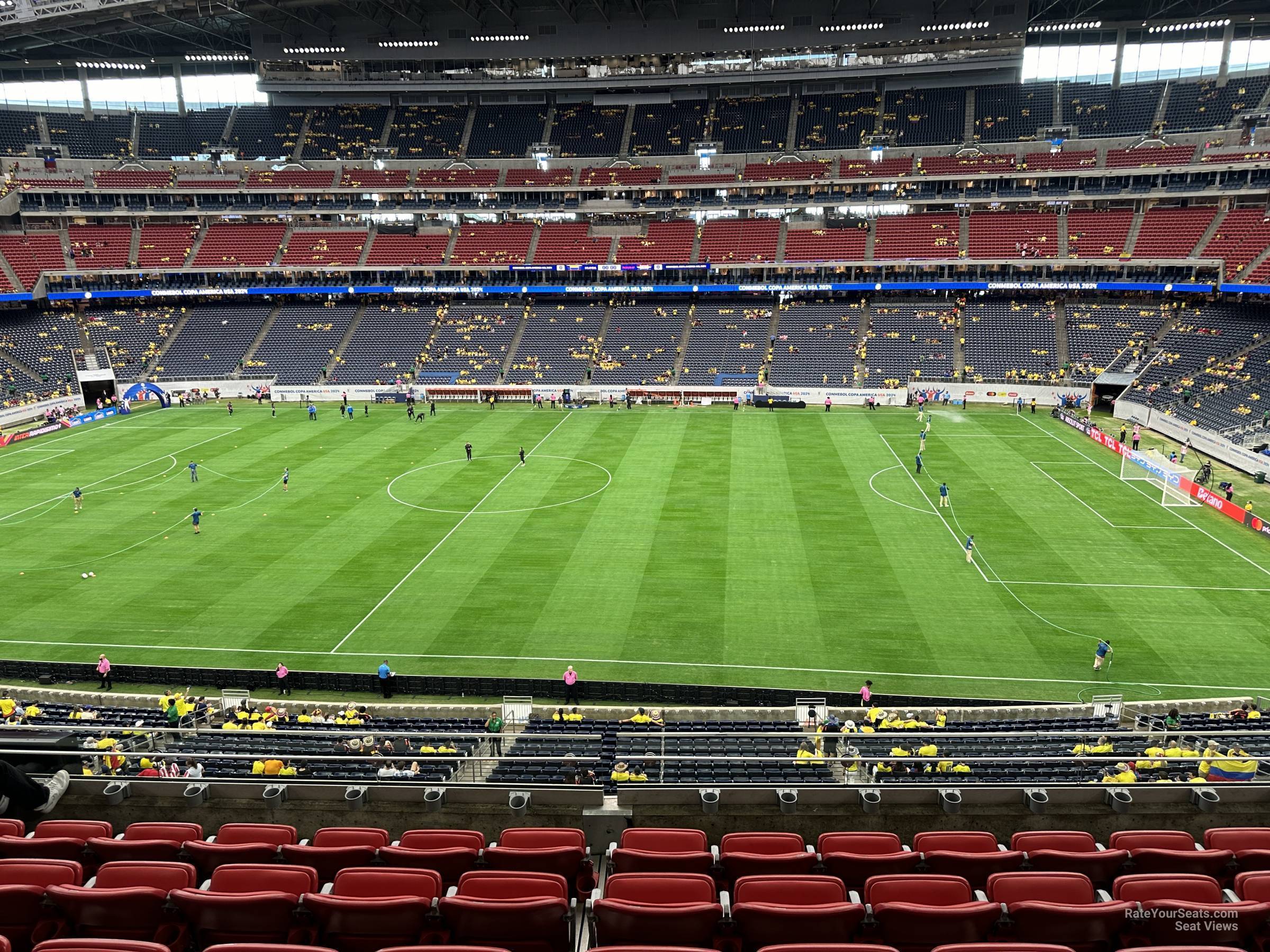 section 336, row m seat view  for soccer - nrg stadium