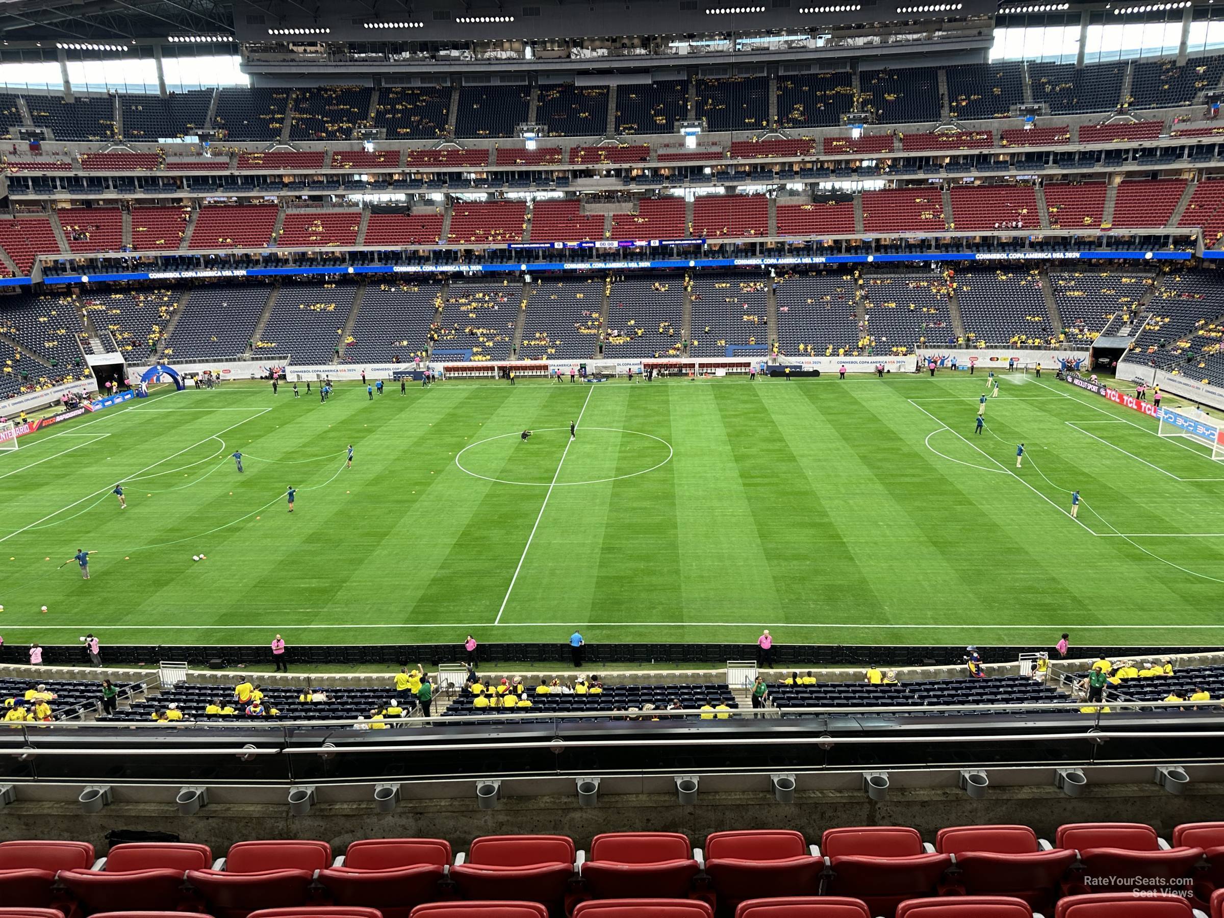 section 337, row m seat view  for soccer - nrg stadium