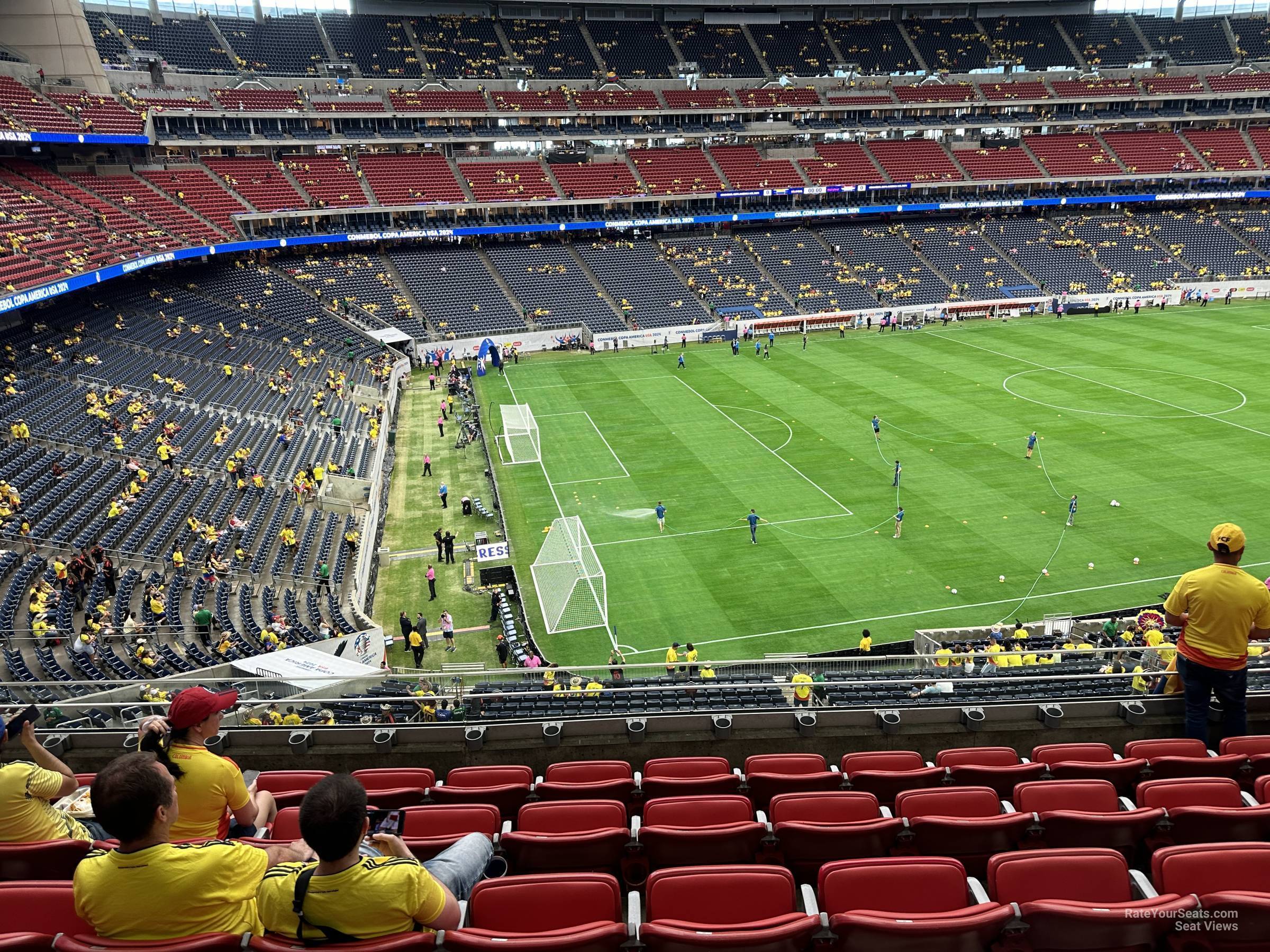 section 342, row m seat view  for soccer - nrg stadium