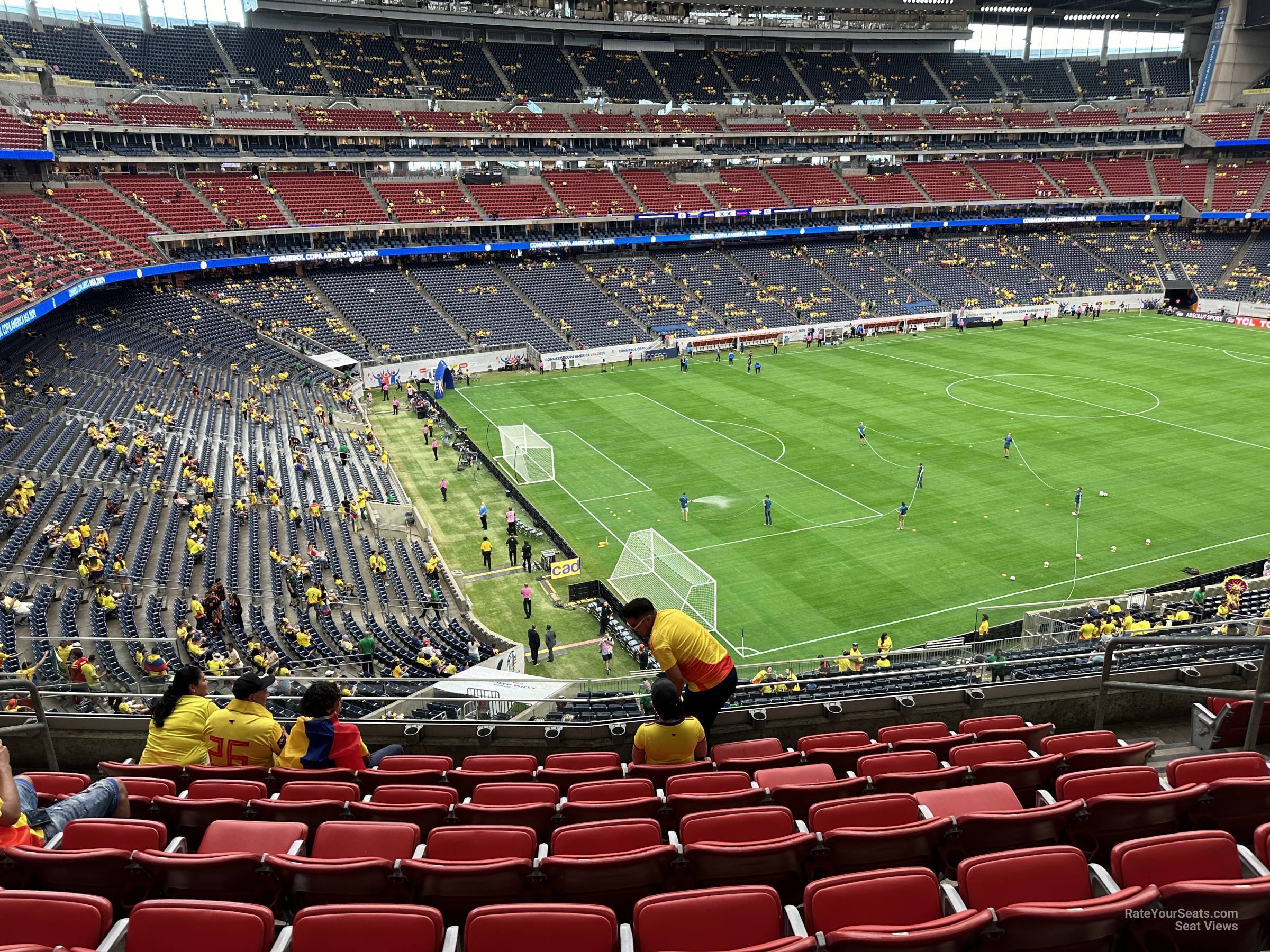 section 343, row m seat view  for soccer - nrg stadium