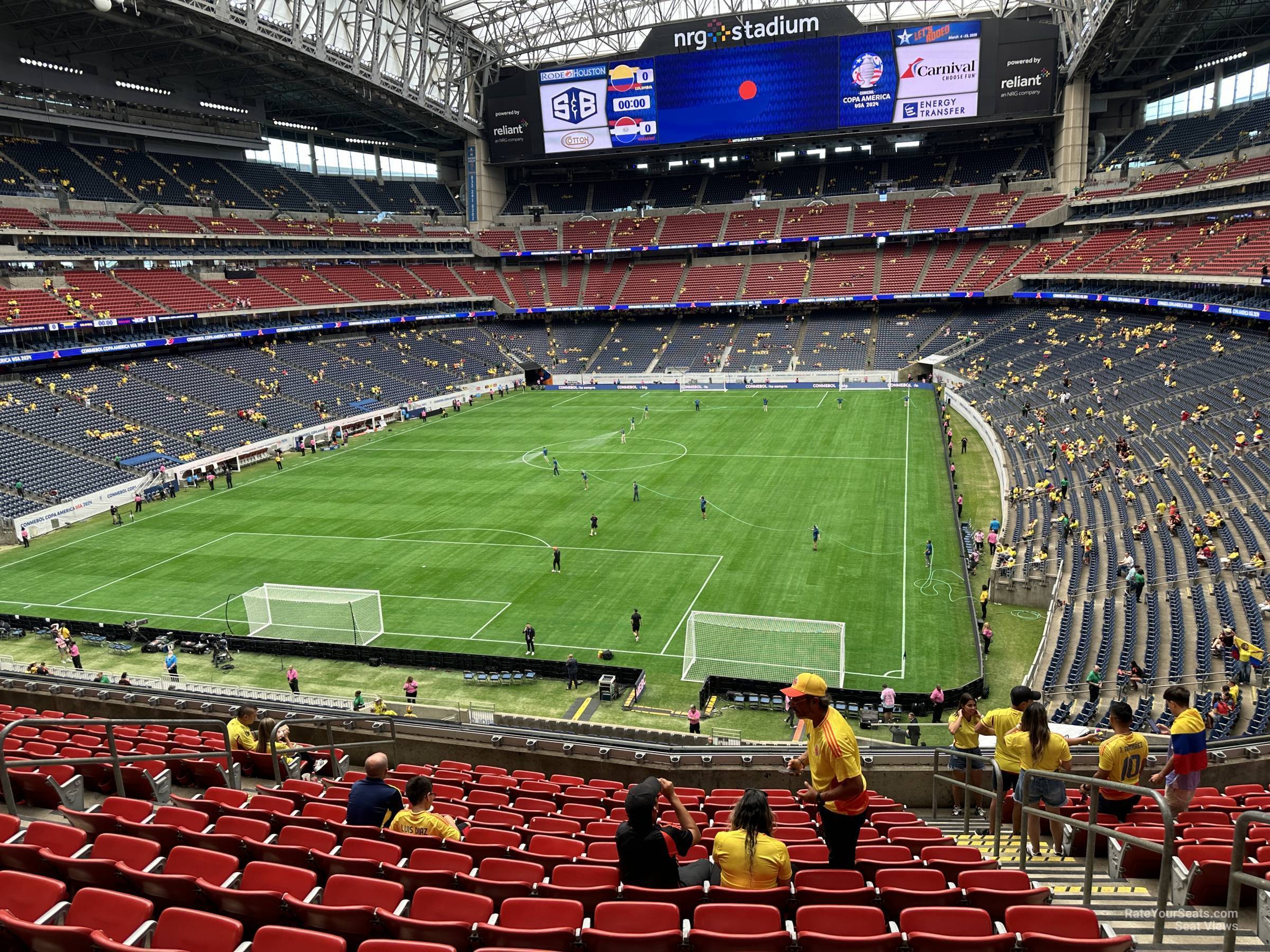 section 349, row l seat view  for soccer - nrg stadium