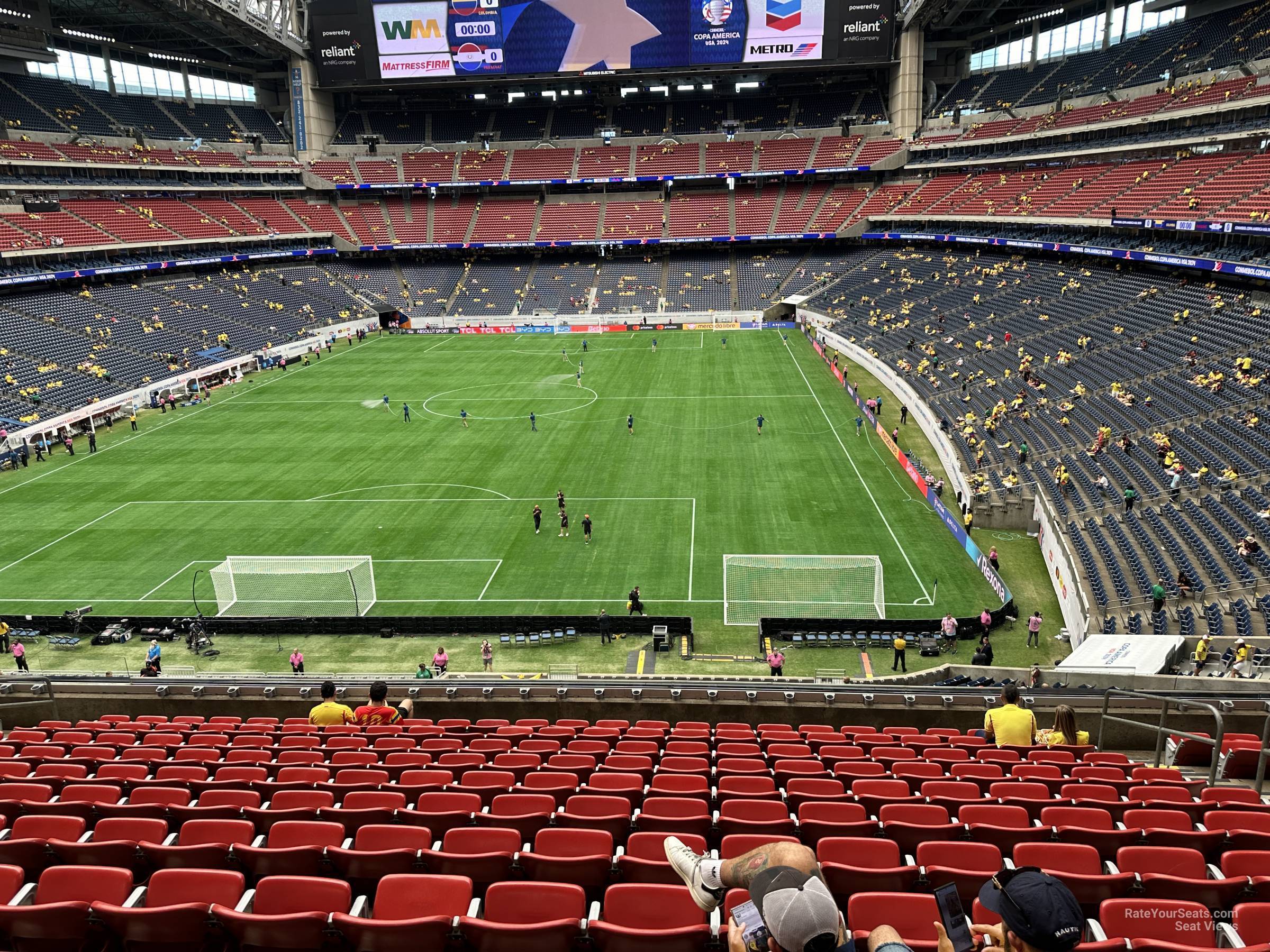 section 350, row l seat view  for soccer - nrg stadium