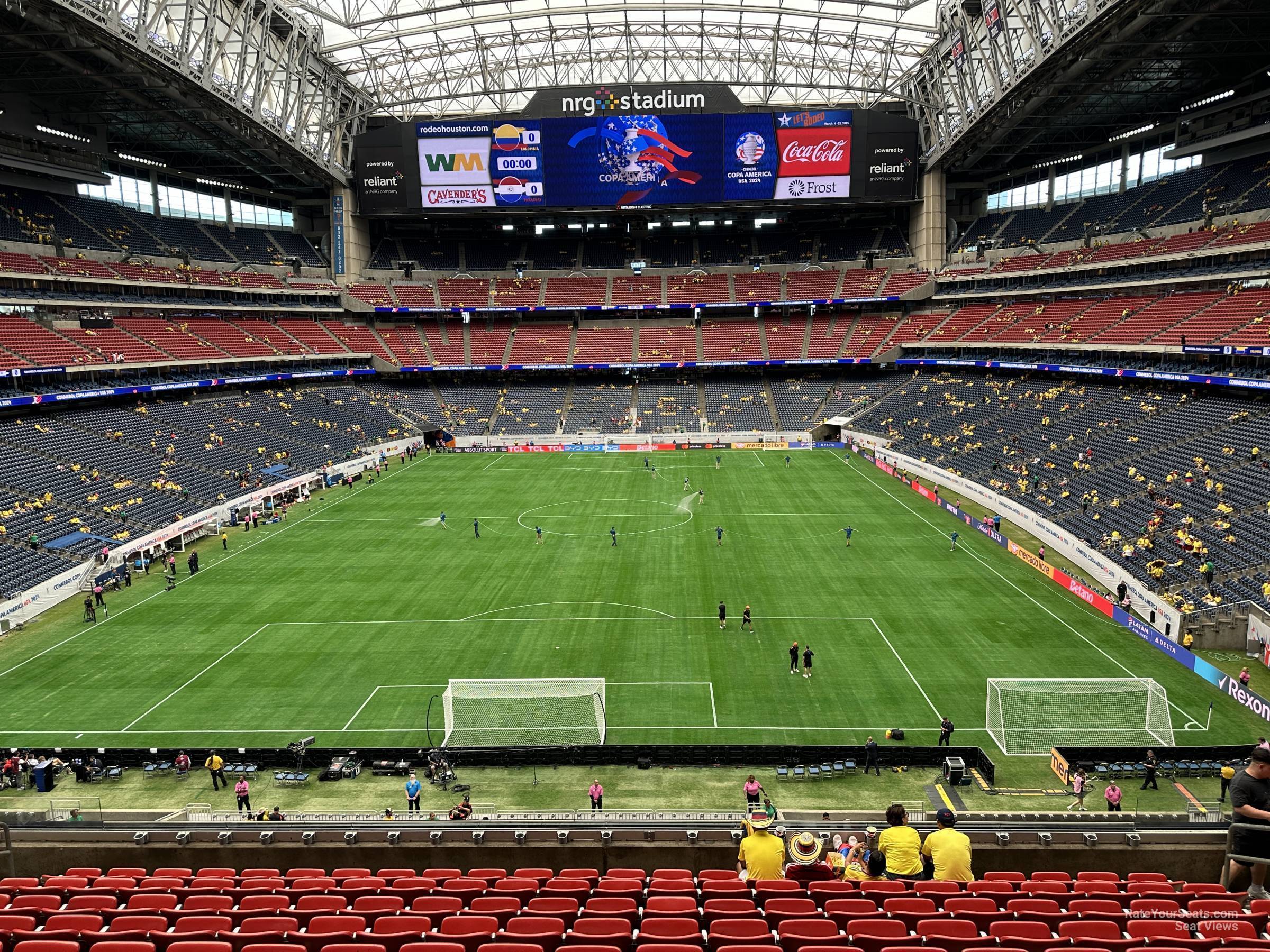 section 351, row l seat view  for soccer - nrg stadium