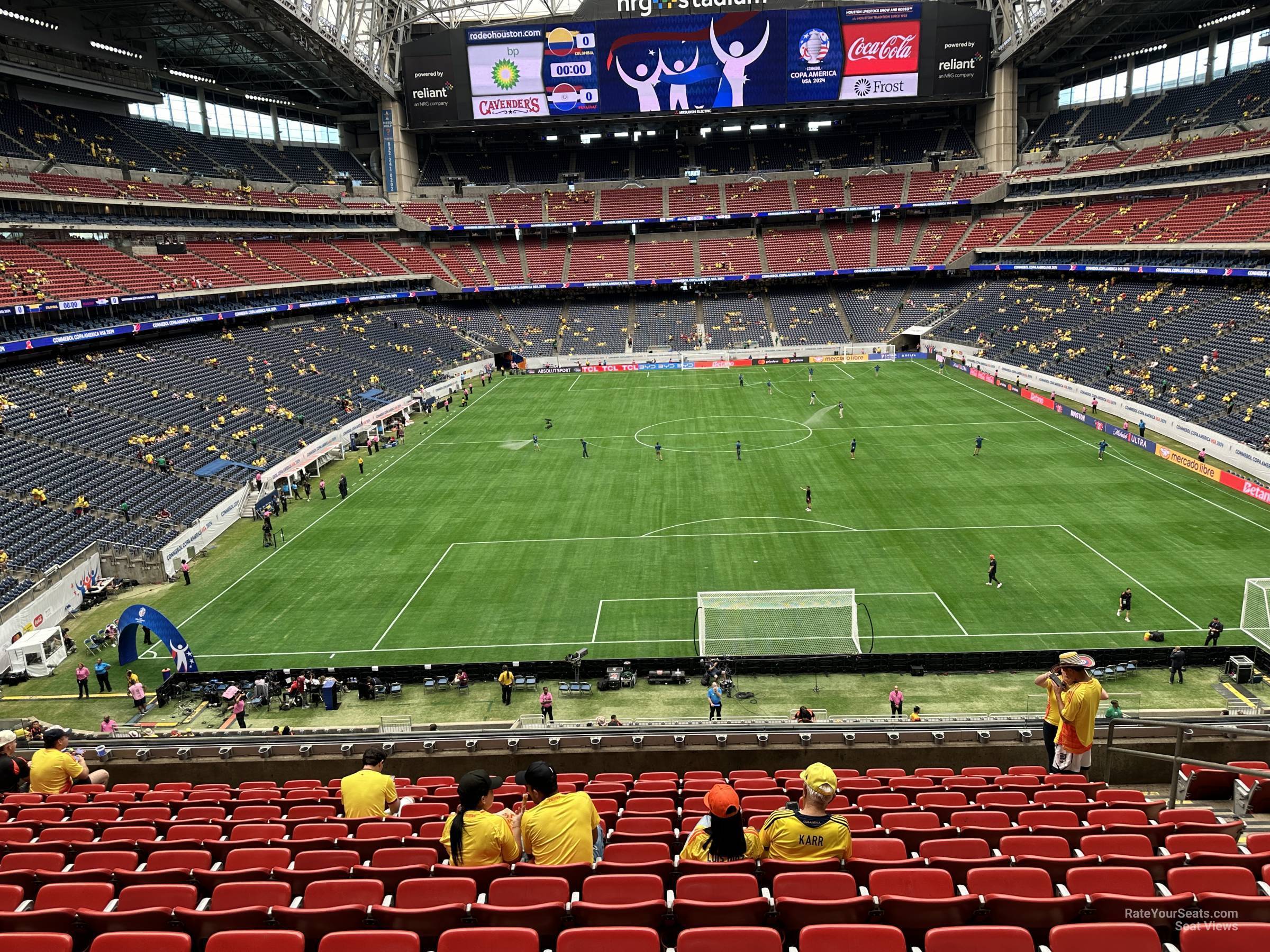 section 352, row l seat view  for soccer - nrg stadium