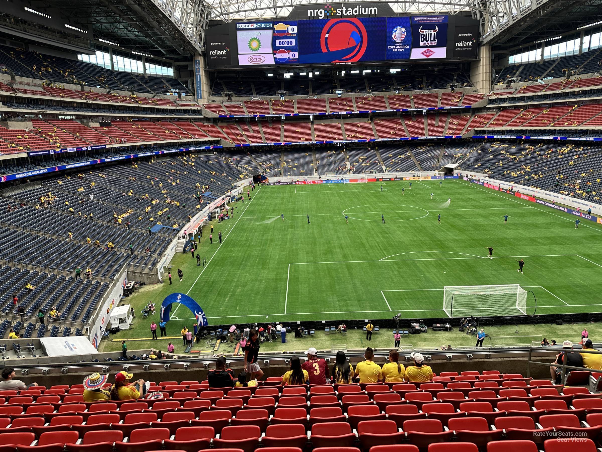 section 353, row l seat view  for soccer - nrg stadium