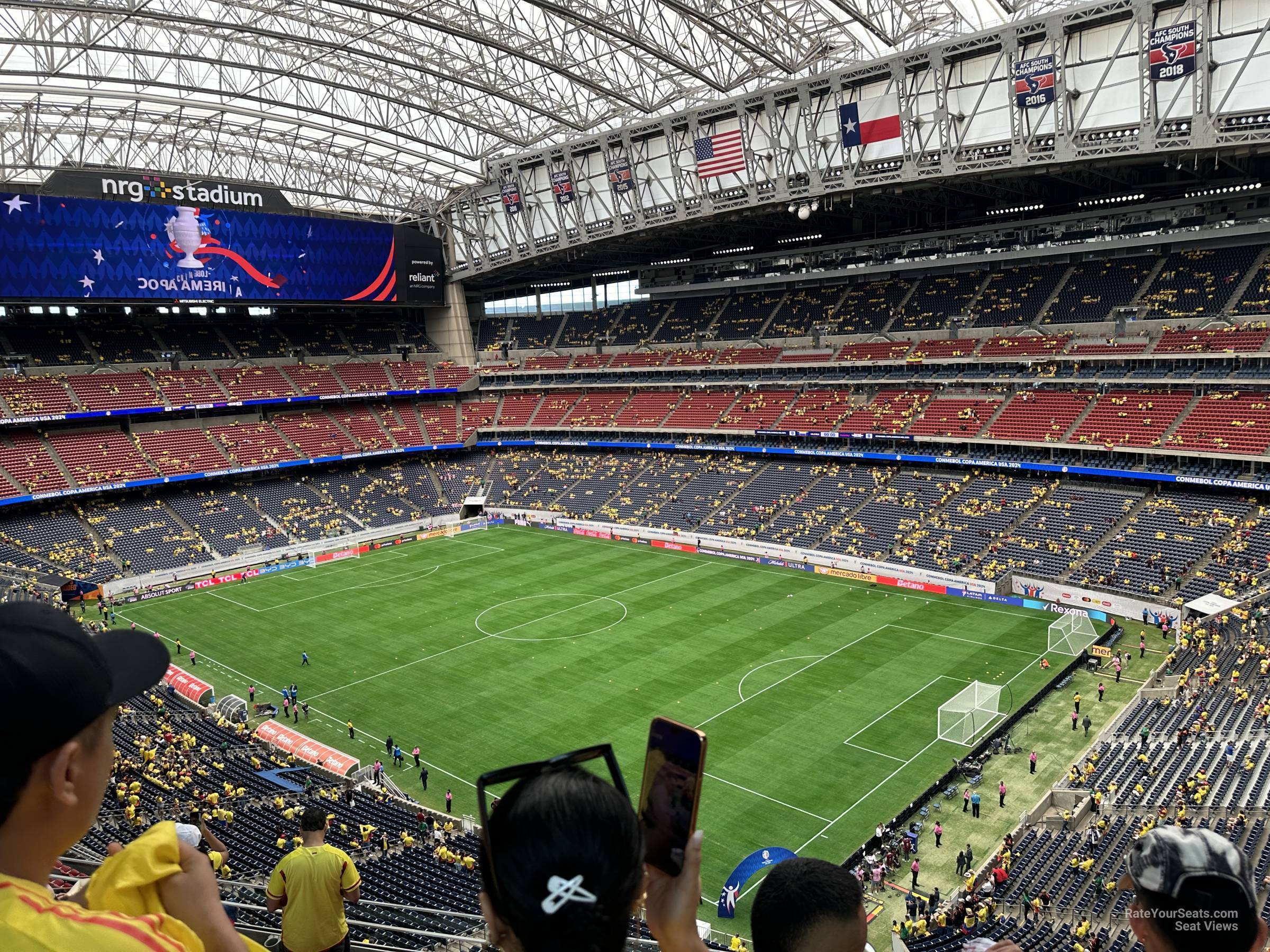 section 502, row m seat view  for soccer - nrg stadium