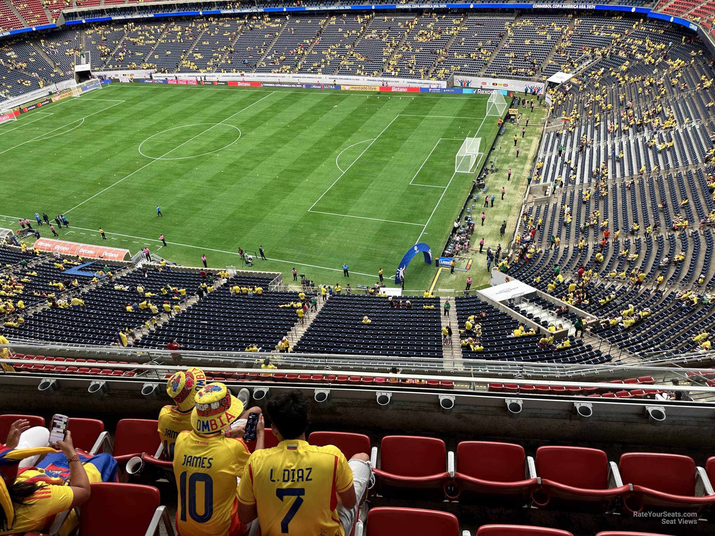 section 503, row ma seat view  for soccer - nrg stadium