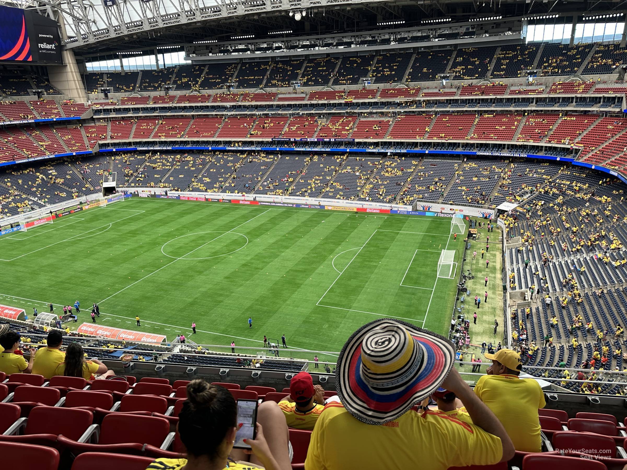 section 504, row m seat view  for soccer - nrg stadium