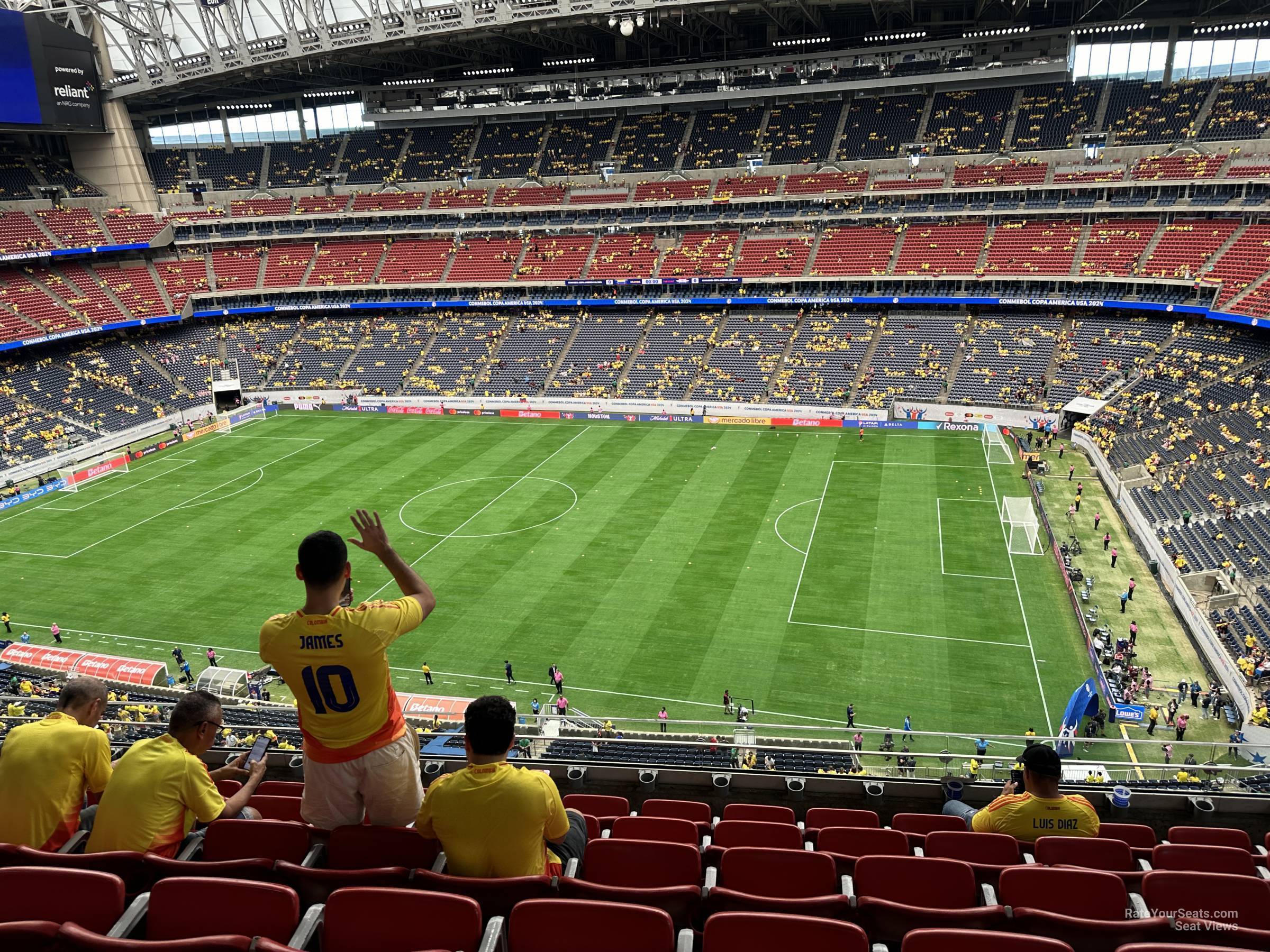 section 505, row m seat view  for soccer - nrg stadium