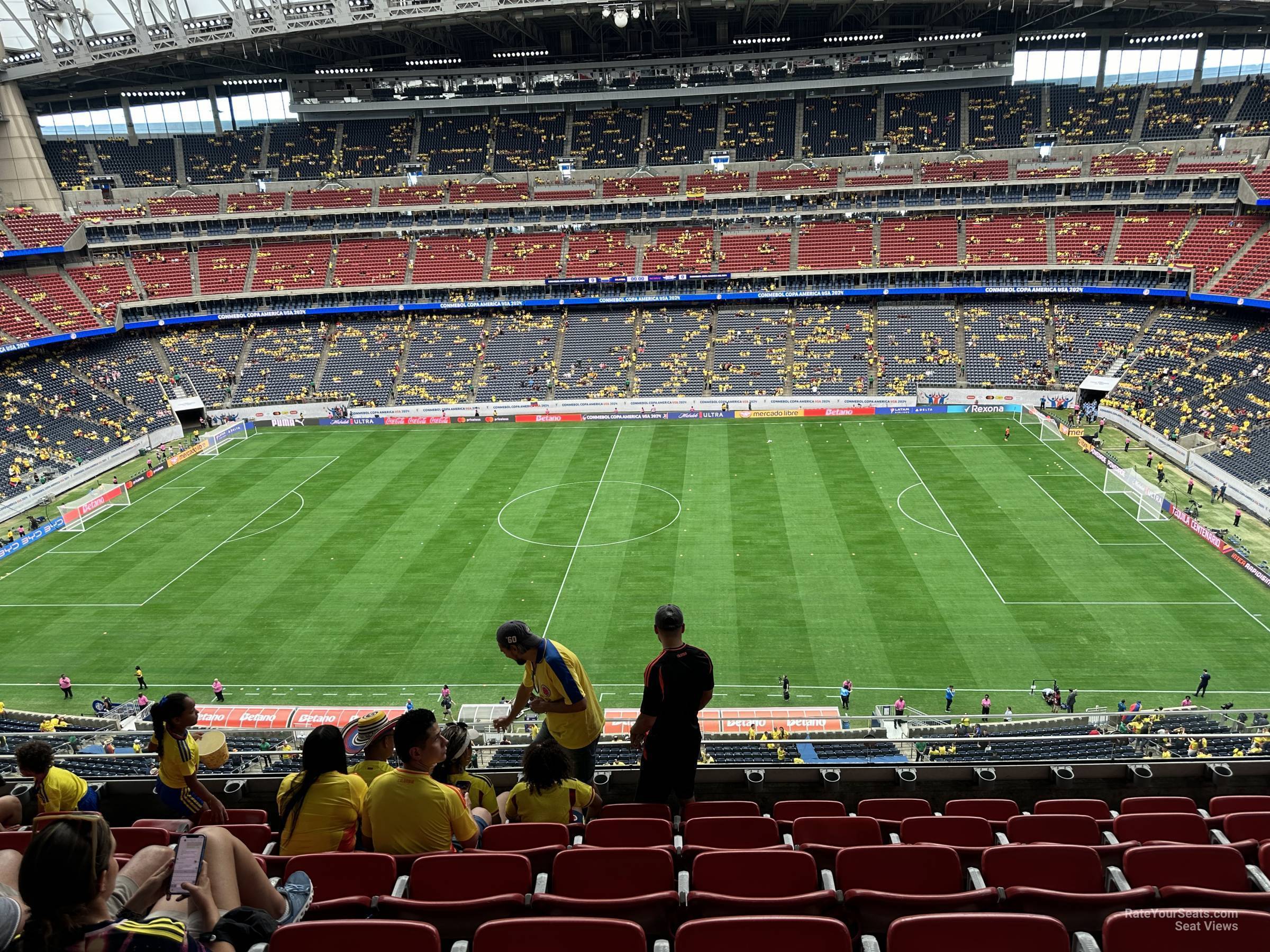 section 507, row m seat view  for soccer - nrg stadium