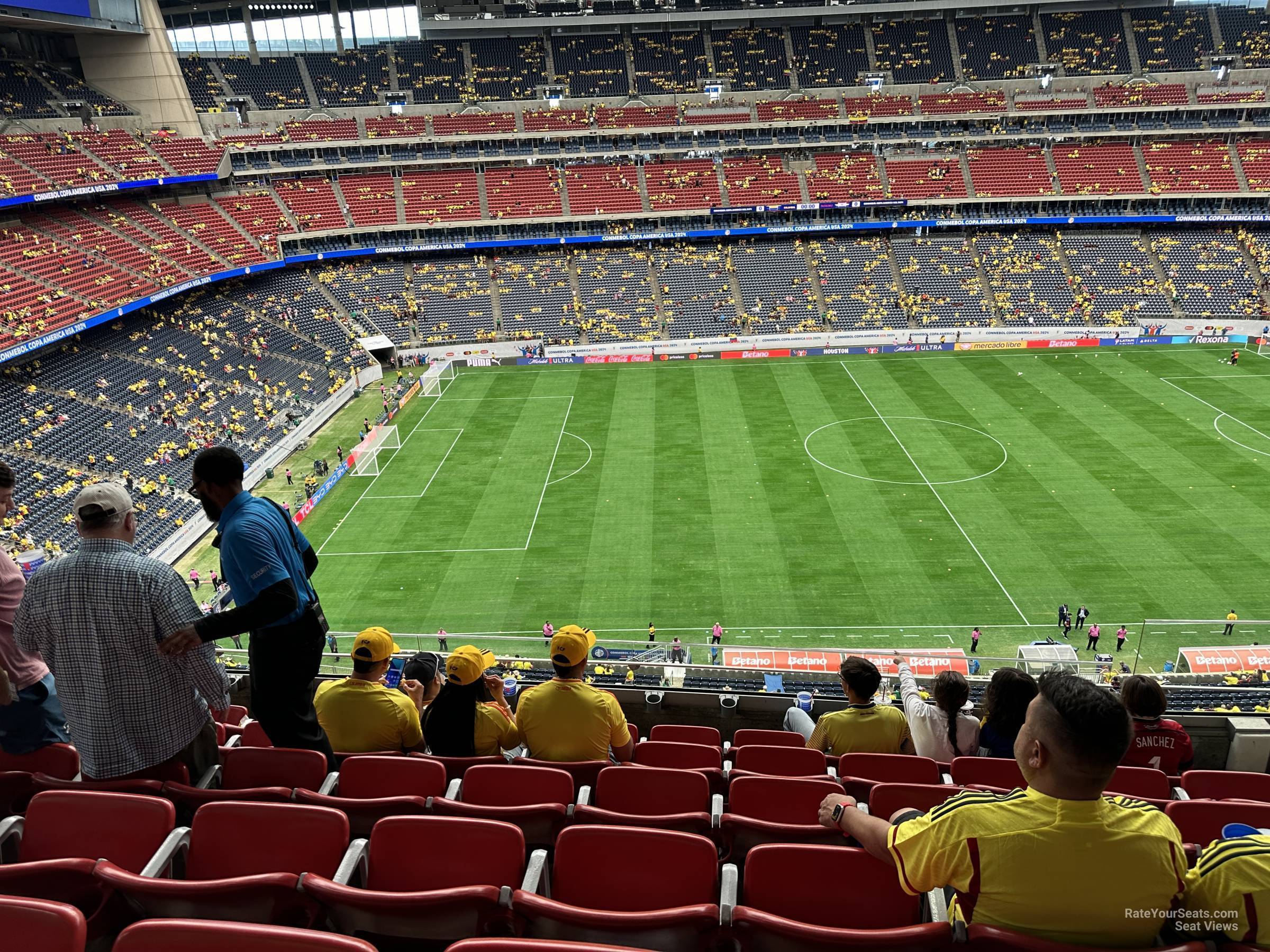 section 510, row m seat view  for soccer - nrg stadium