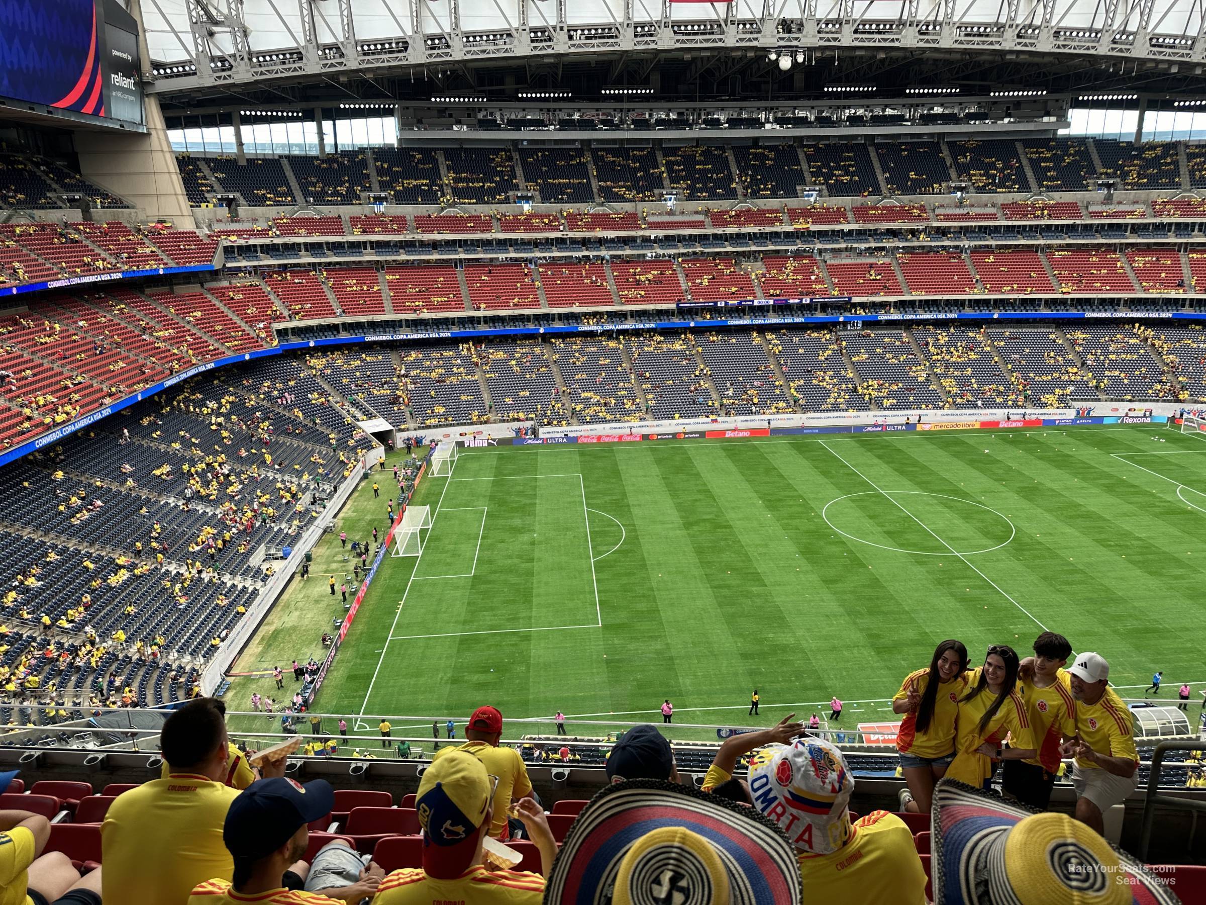 section 511, row m seat view  for soccer - nrg stadium