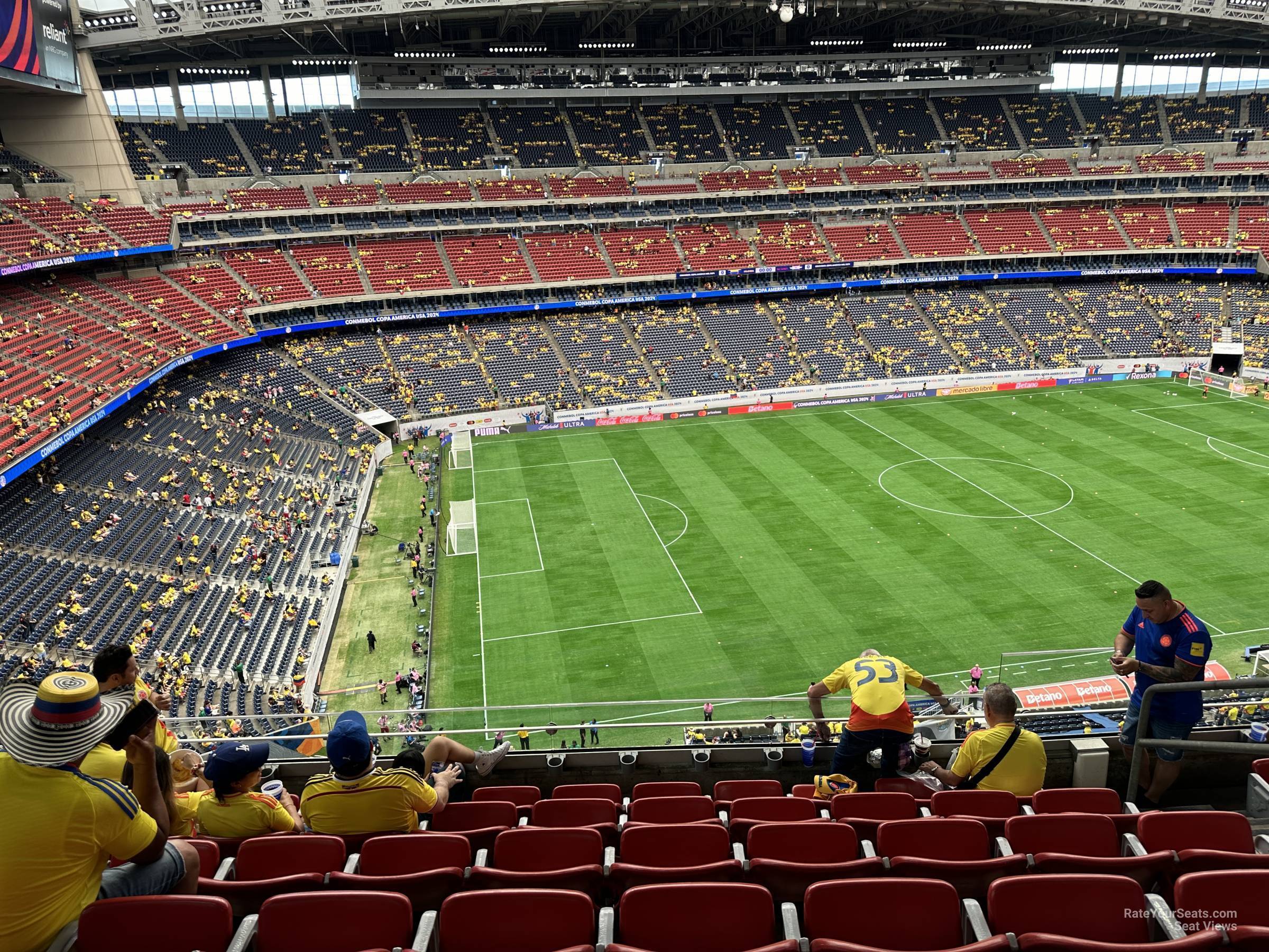 section 512, row m seat view  for soccer - nrg stadium