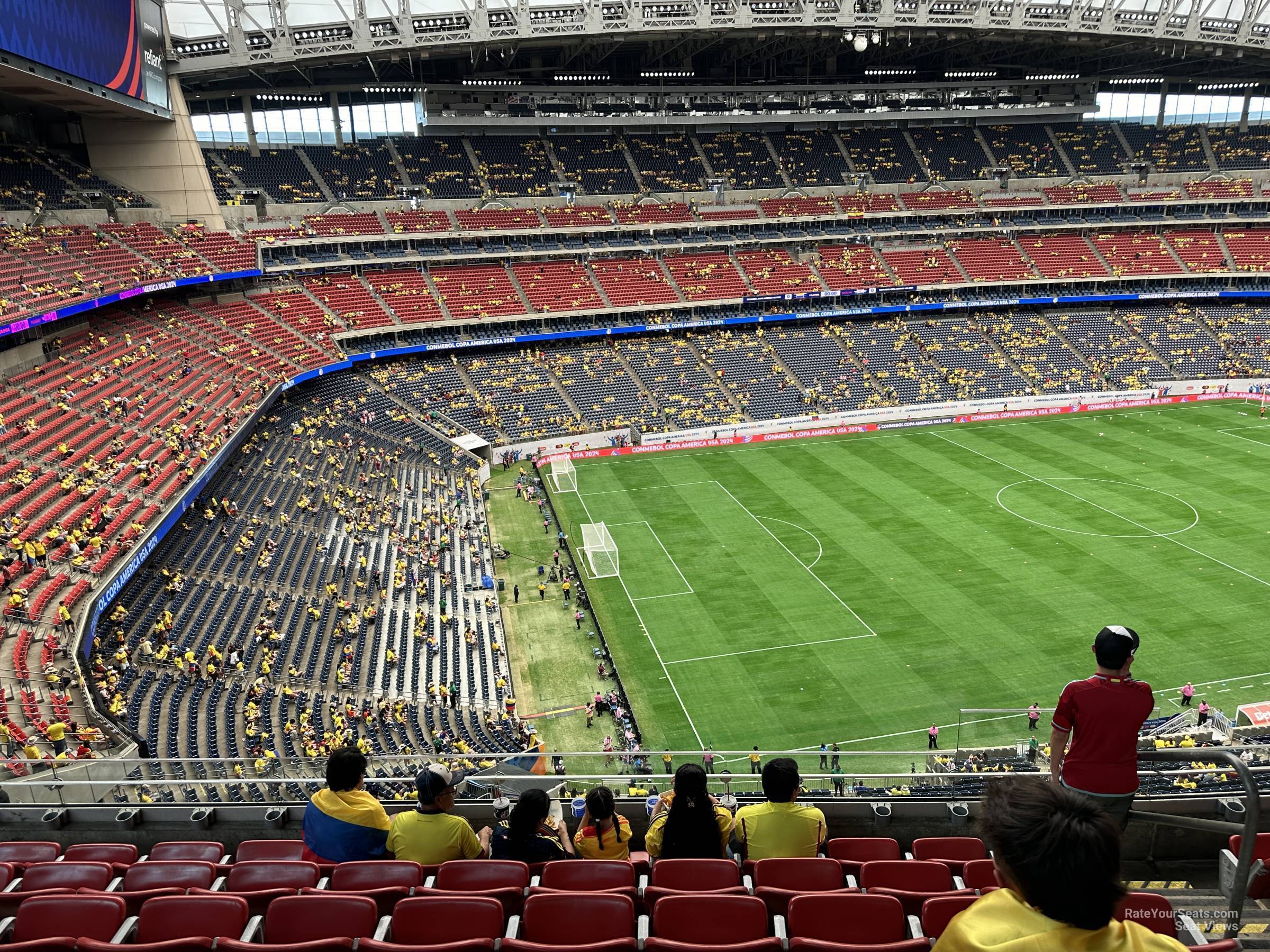 section 513, row m seat view  for soccer - nrg stadium