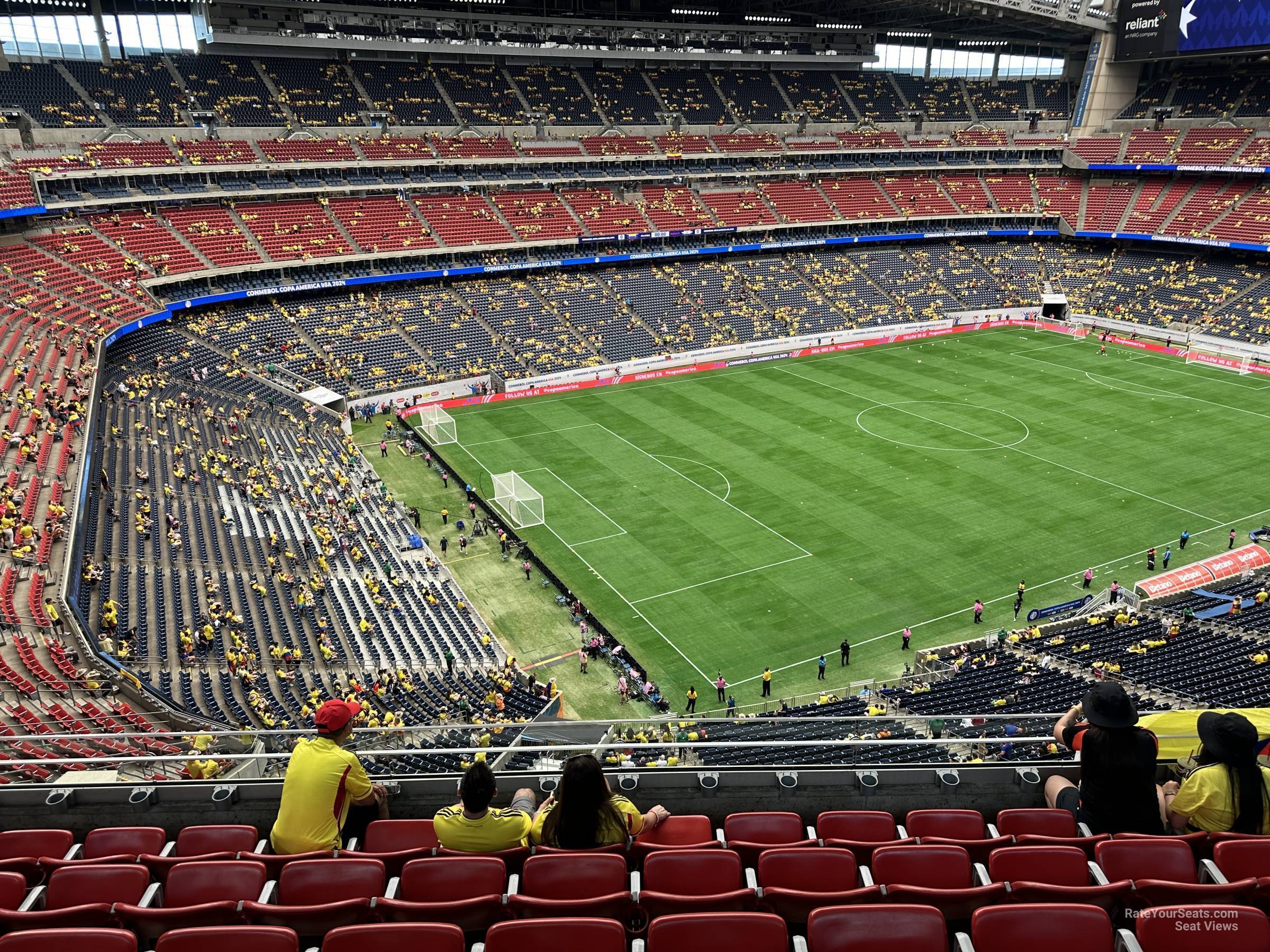 section 514, row m seat view  for soccer - nrg stadium