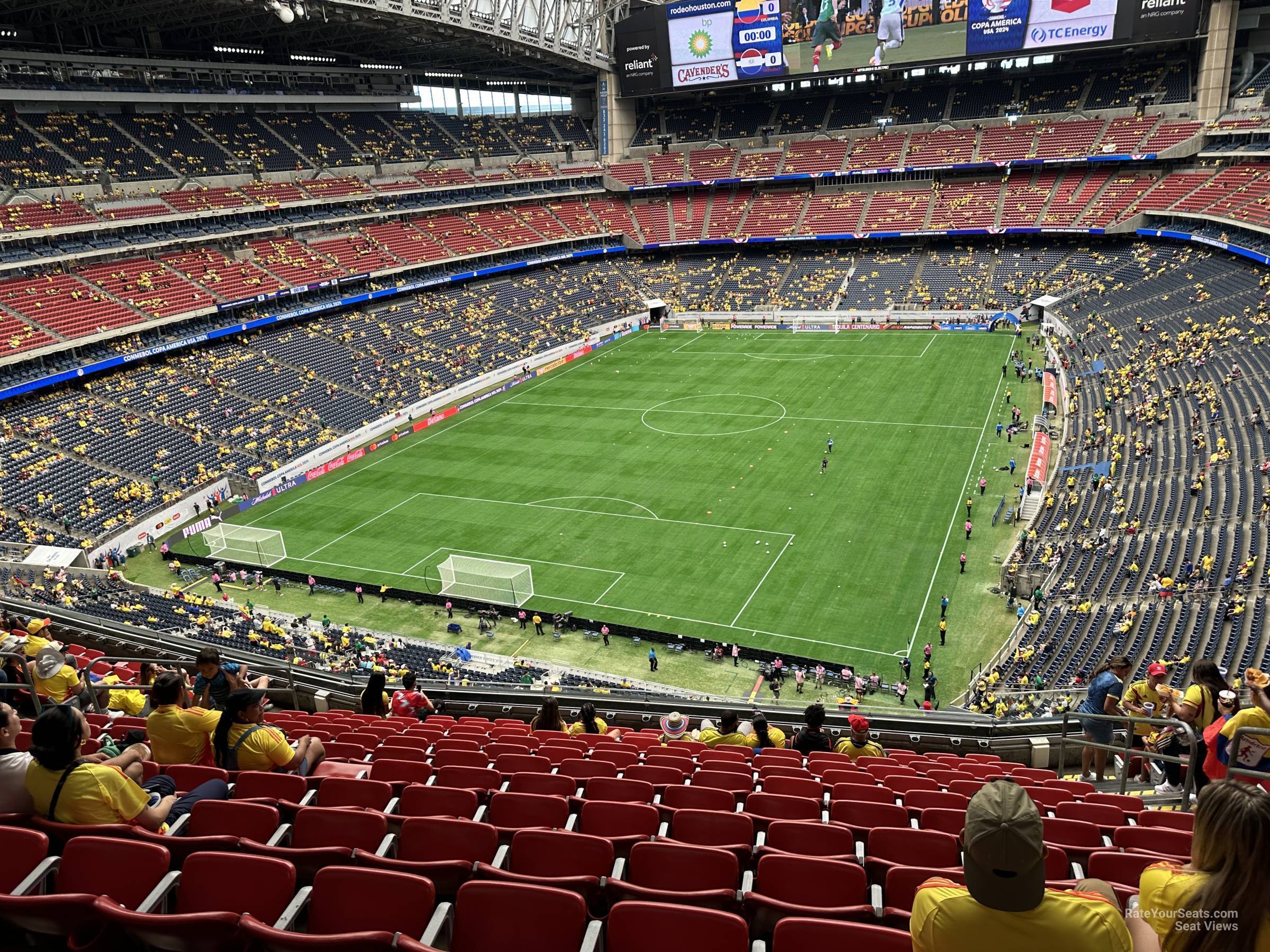 section 518, row m seat view  for soccer - nrg stadium