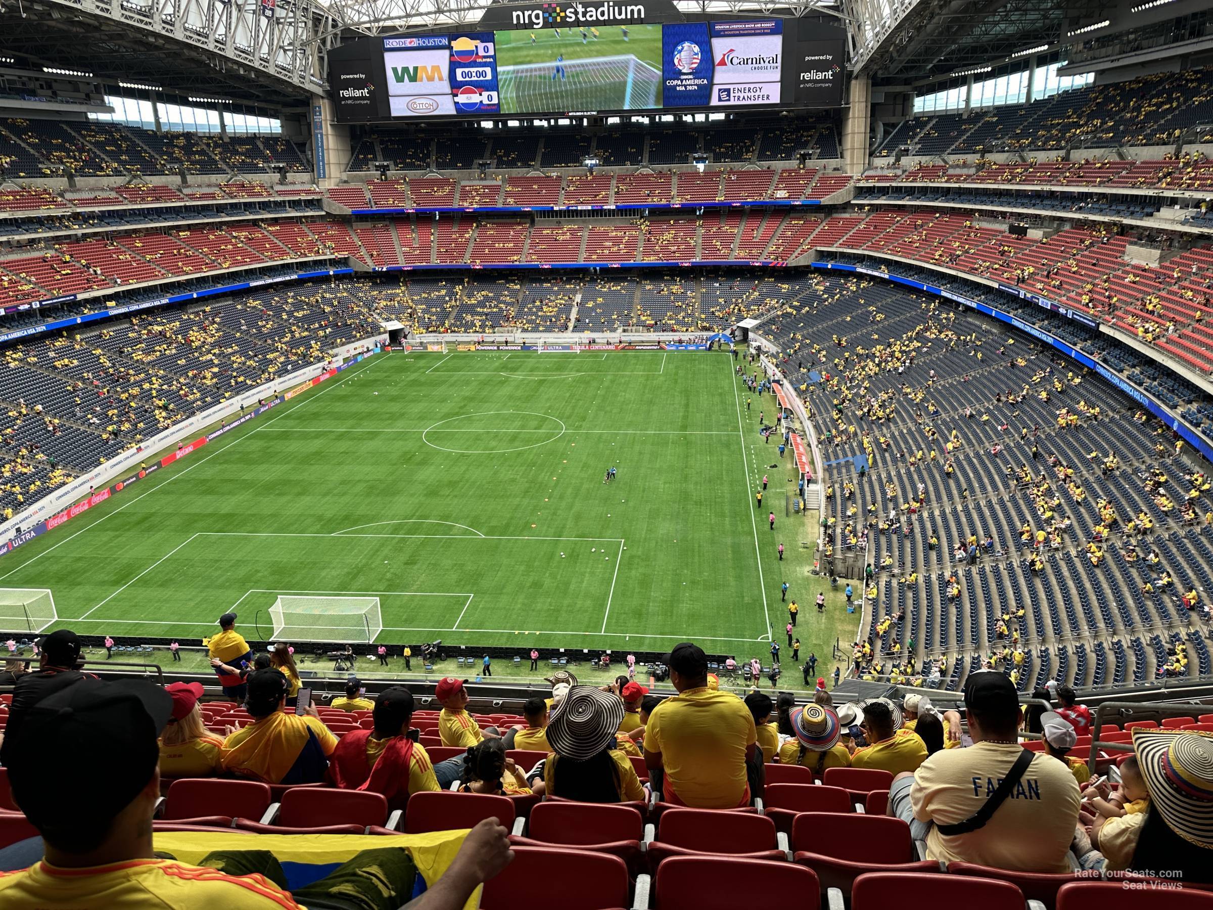 section 519, row m seat view  for soccer - nrg stadium