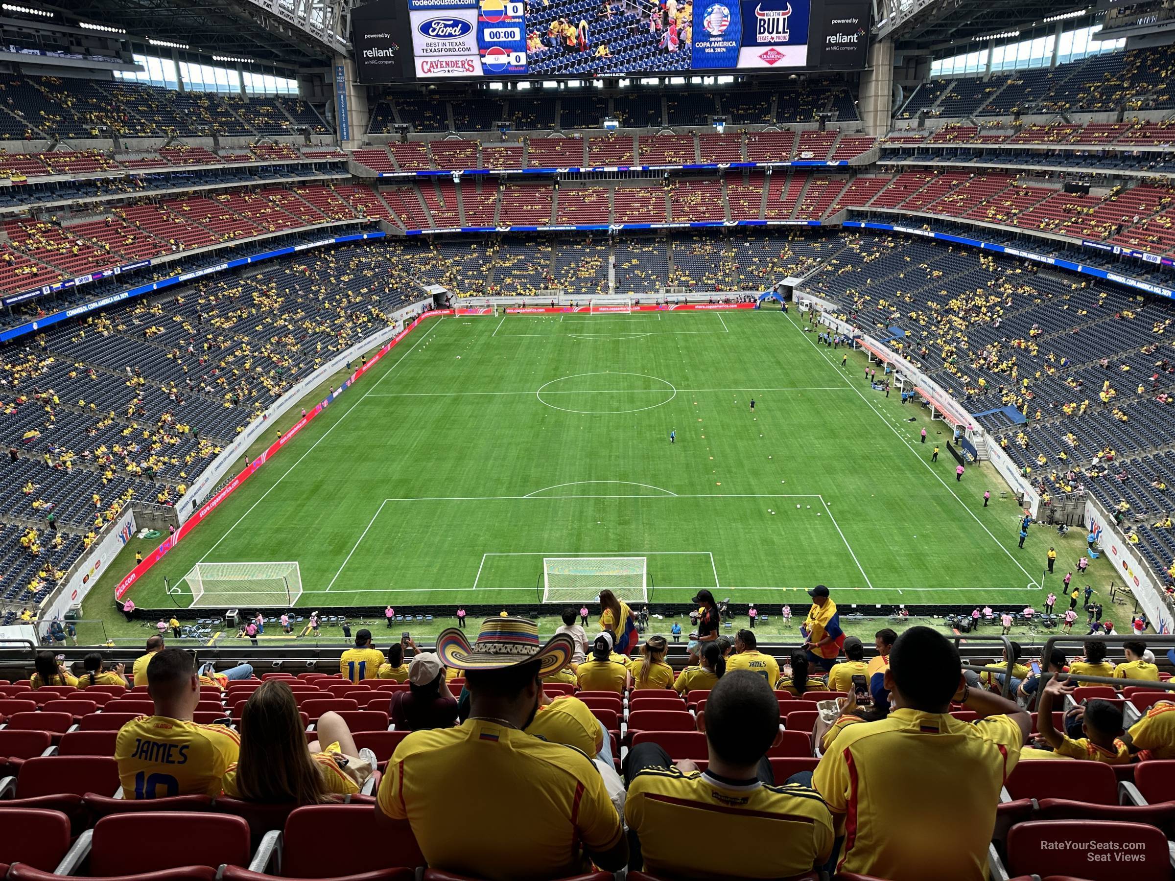 section 521, row m seat view  for soccer - nrg stadium