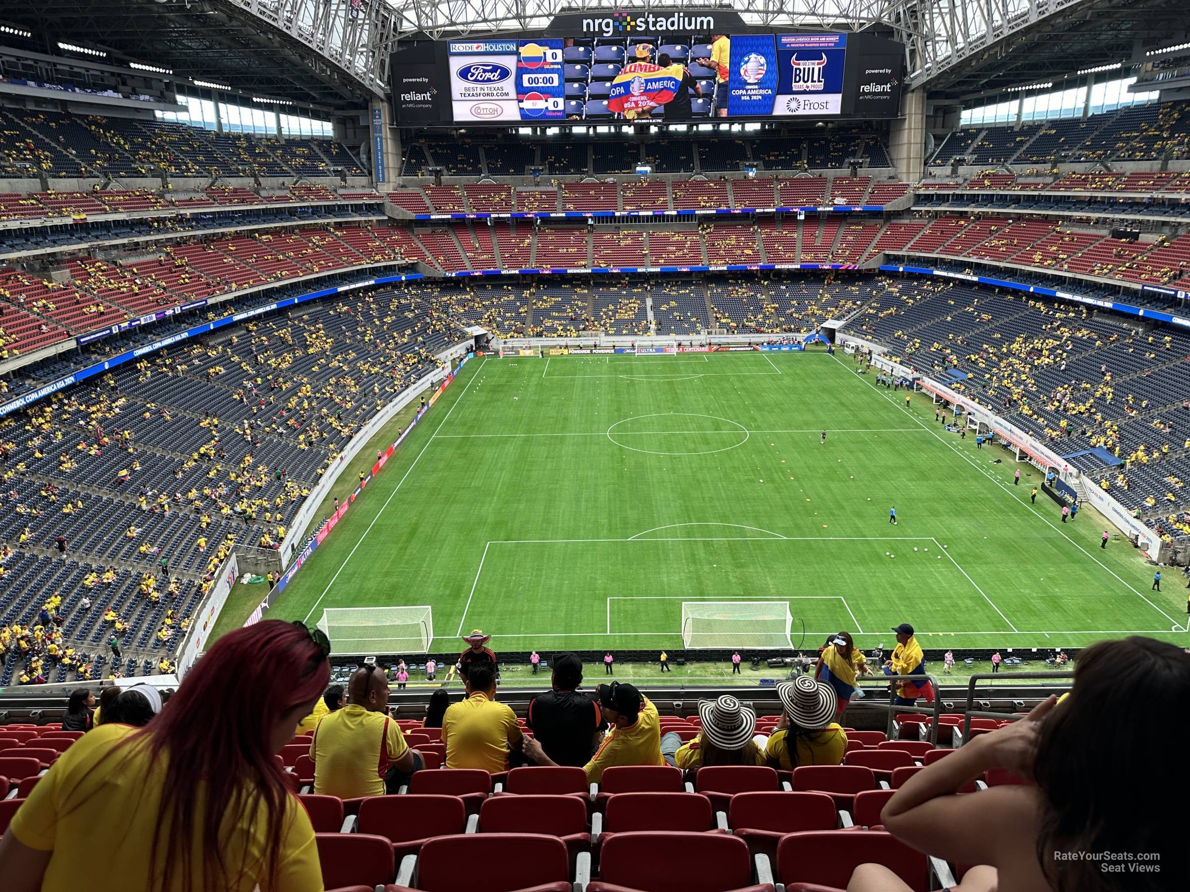 section 522, row m seat view  for soccer - nrg stadium