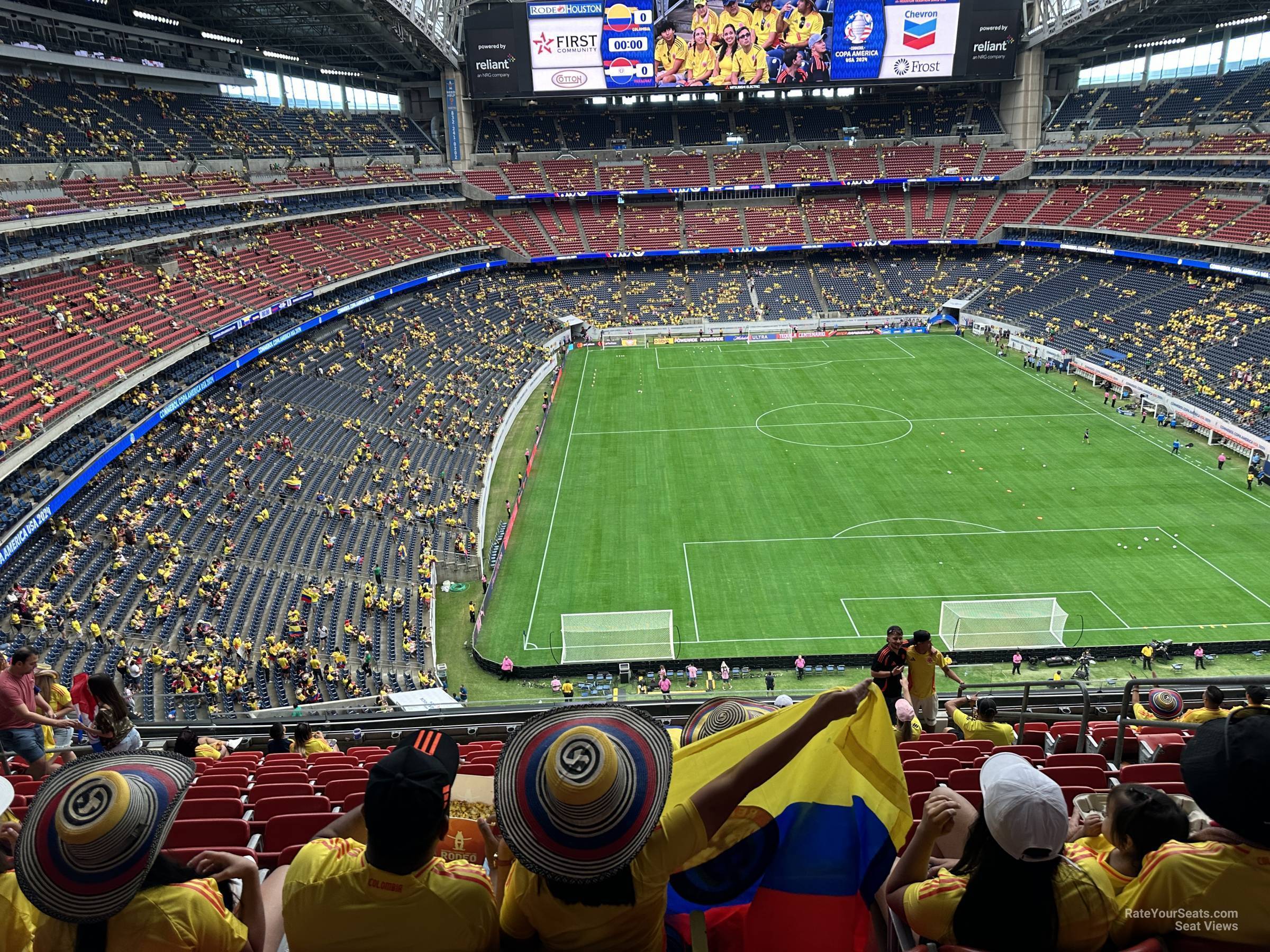 section 523, row m seat view  for soccer - nrg stadium