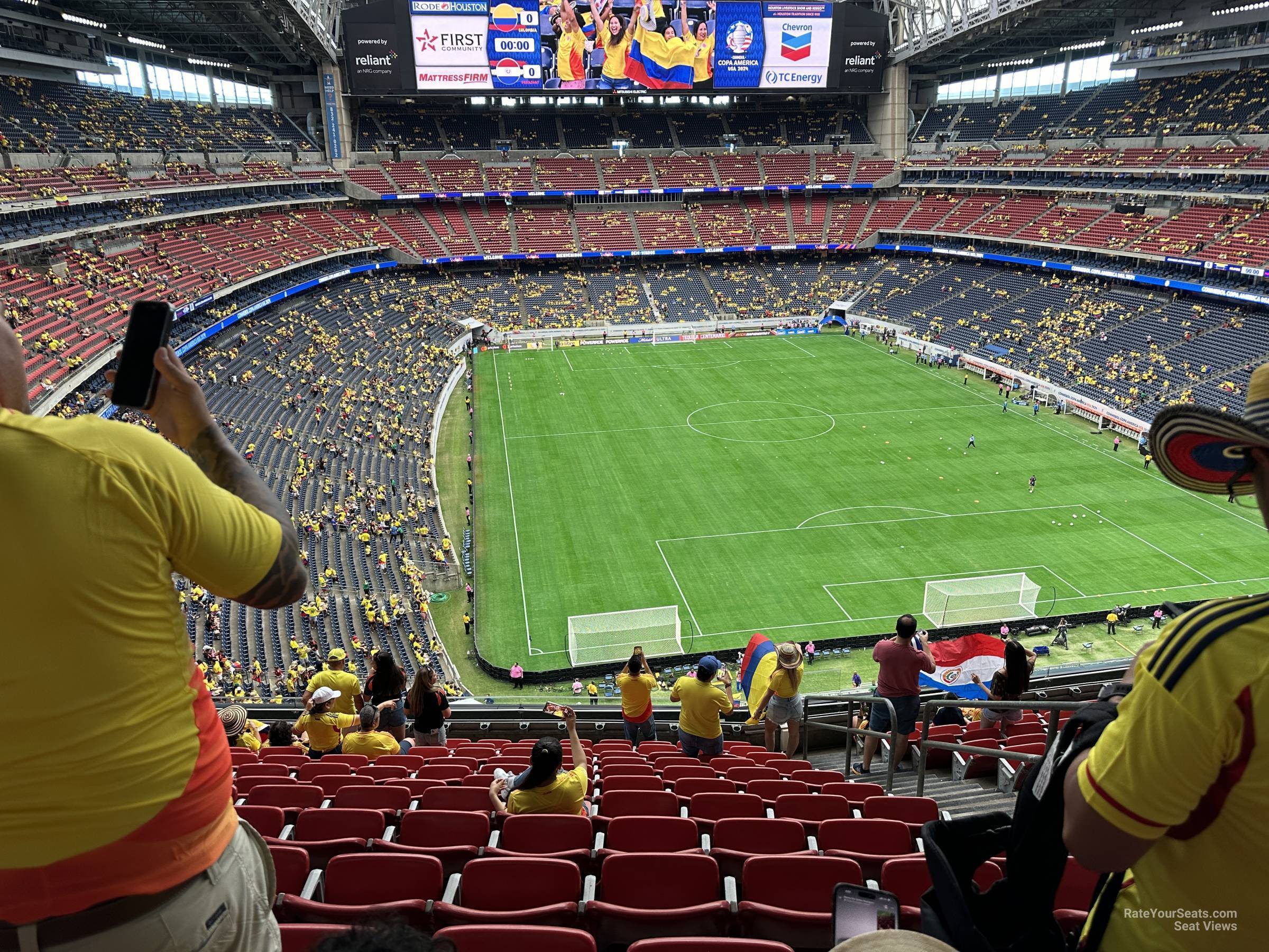 section 524, row m seat view  for soccer - nrg stadium