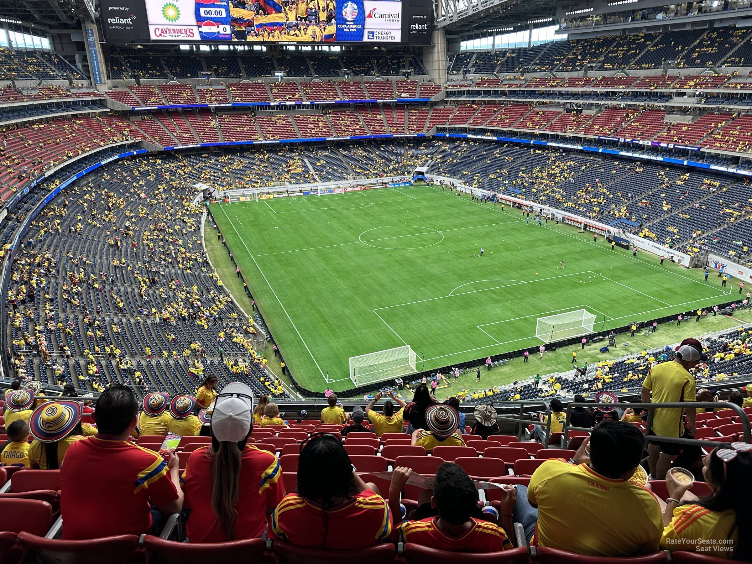 section 525, row m seat view  for soccer - nrg stadium