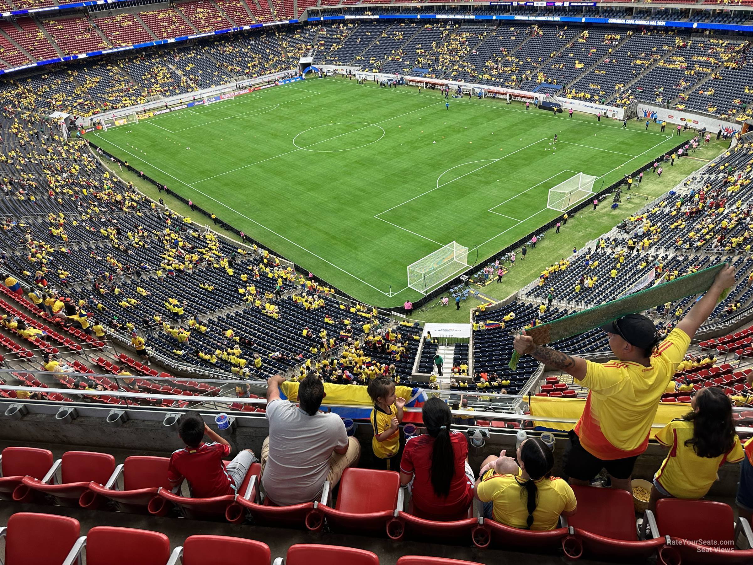 section 527, row ma seat view  for soccer - nrg stadium