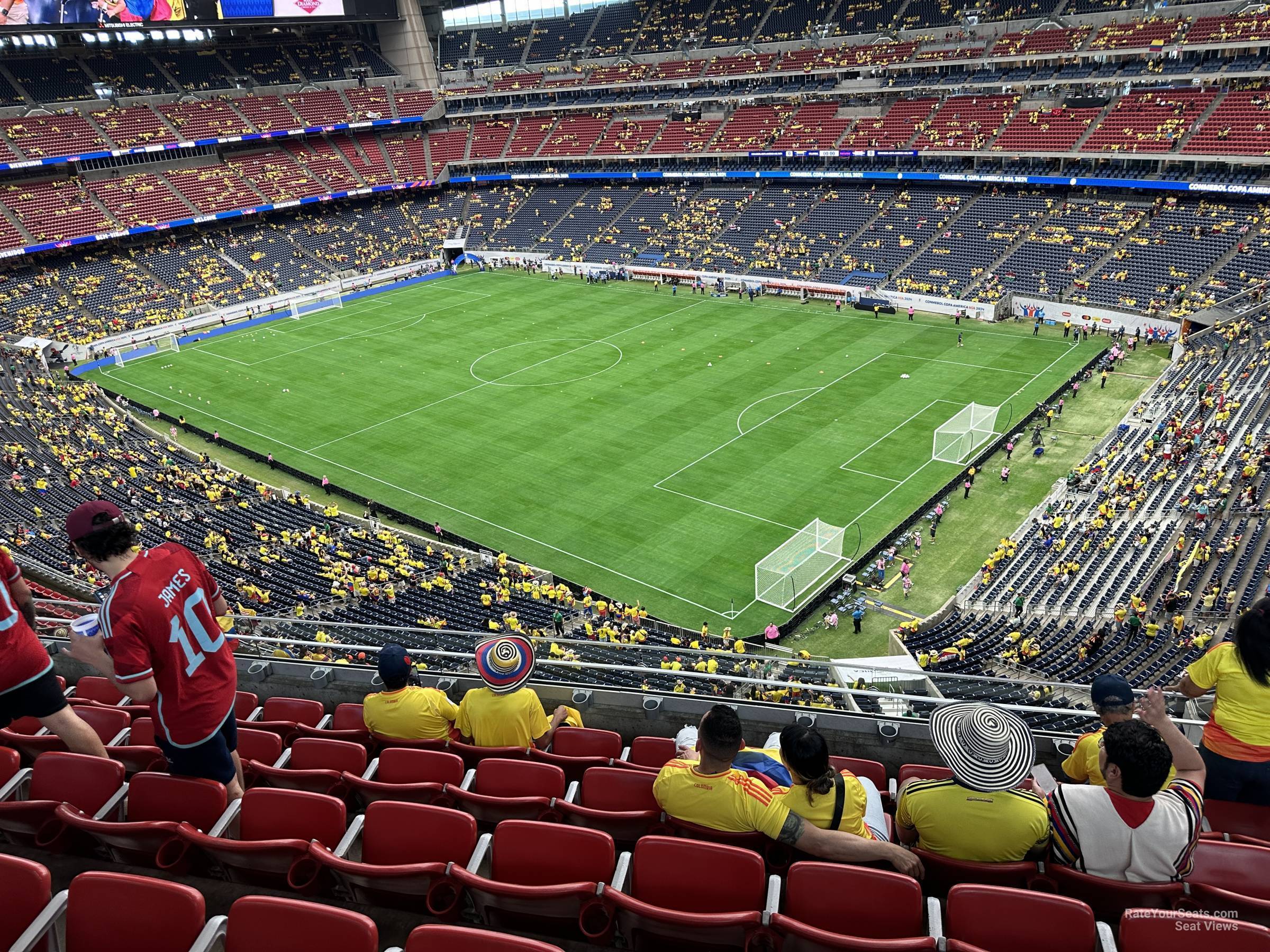 section 528, row m seat view  for soccer - nrg stadium