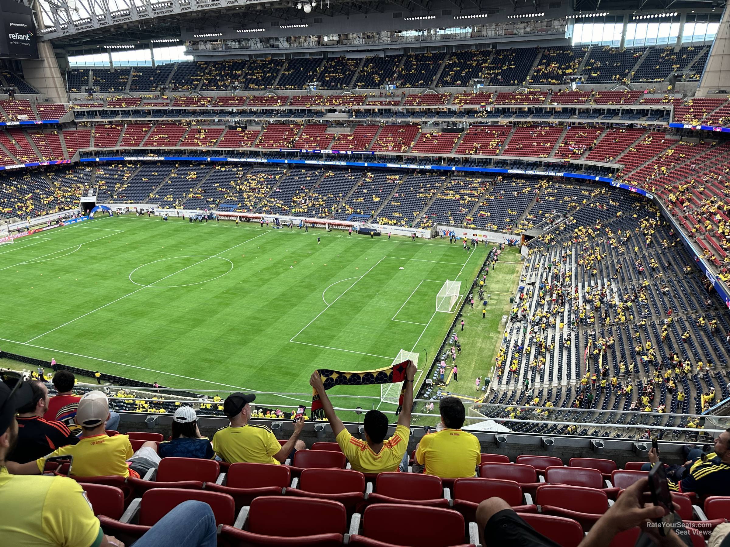 section 529, row m seat view  for soccer - nrg stadium