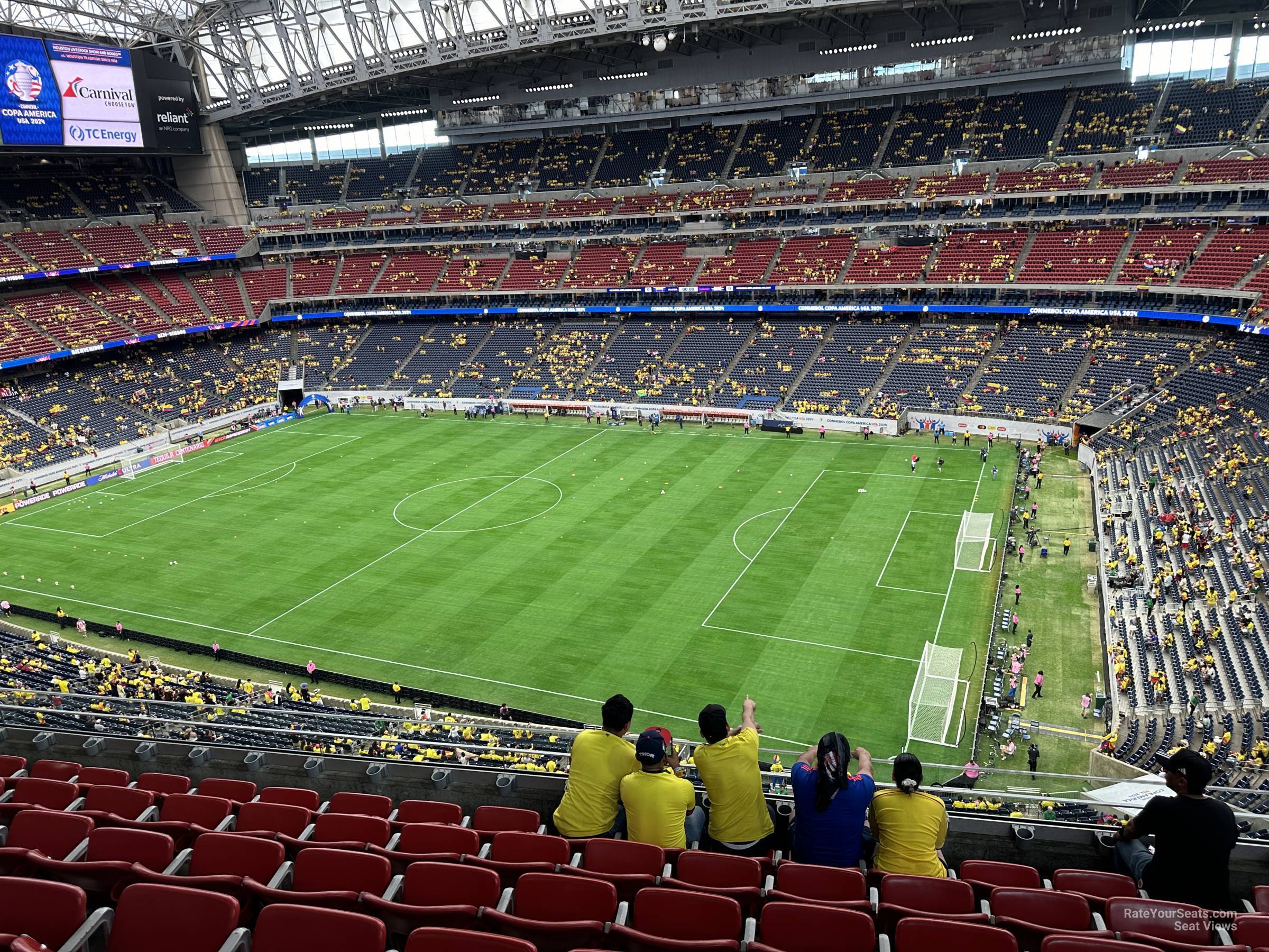 section 530, row m seat view  for soccer - nrg stadium