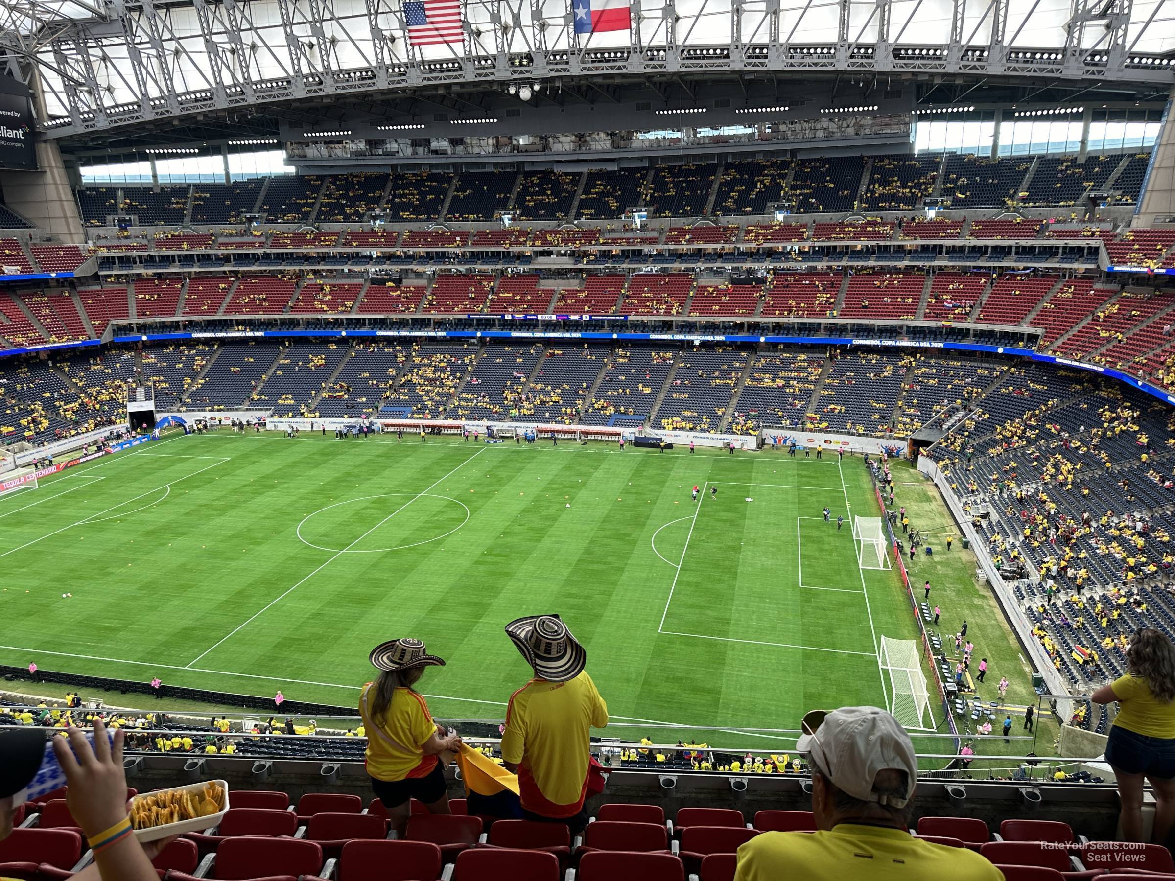 section 531, row m seat view  for soccer - nrg stadium