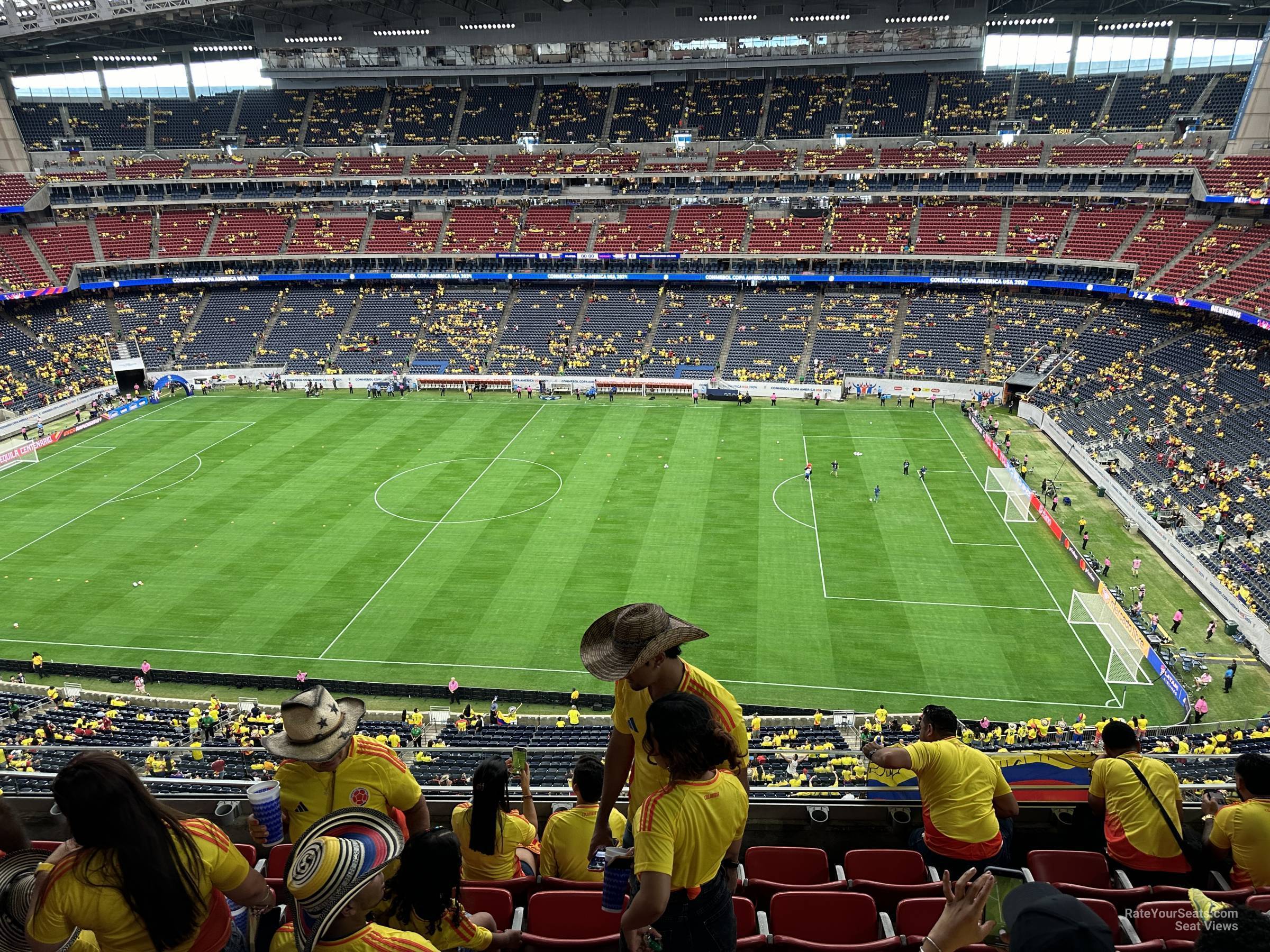 section 532, row m seat view  for soccer - nrg stadium