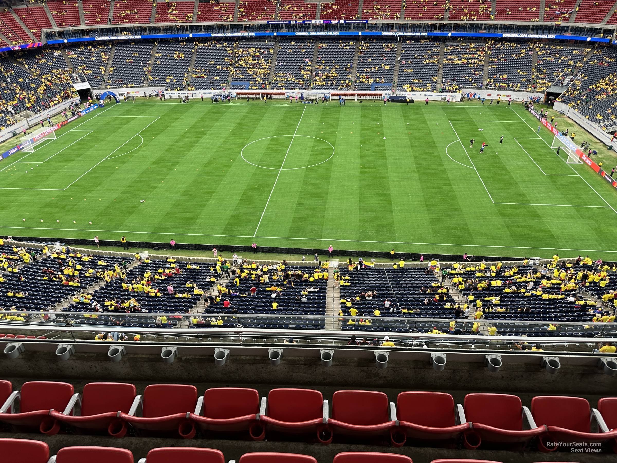 section 533, row ma seat view  for soccer - nrg stadium