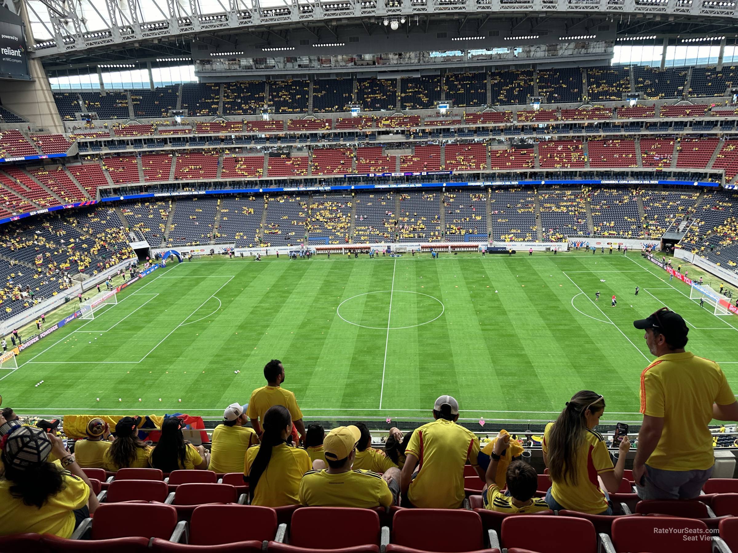 section 534, row m seat view  for soccer - nrg stadium