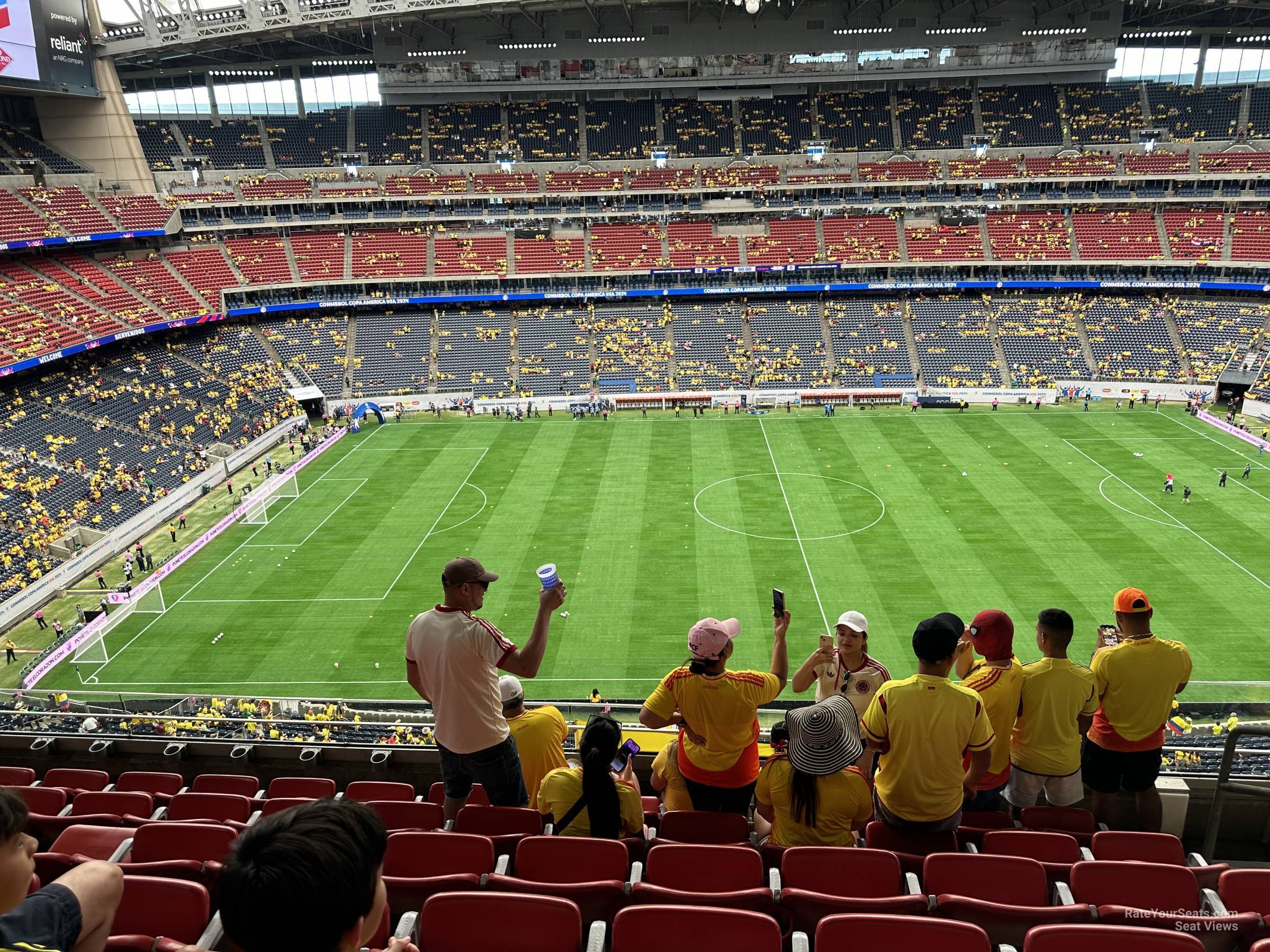 section 535, row m seat view  for soccer - nrg stadium