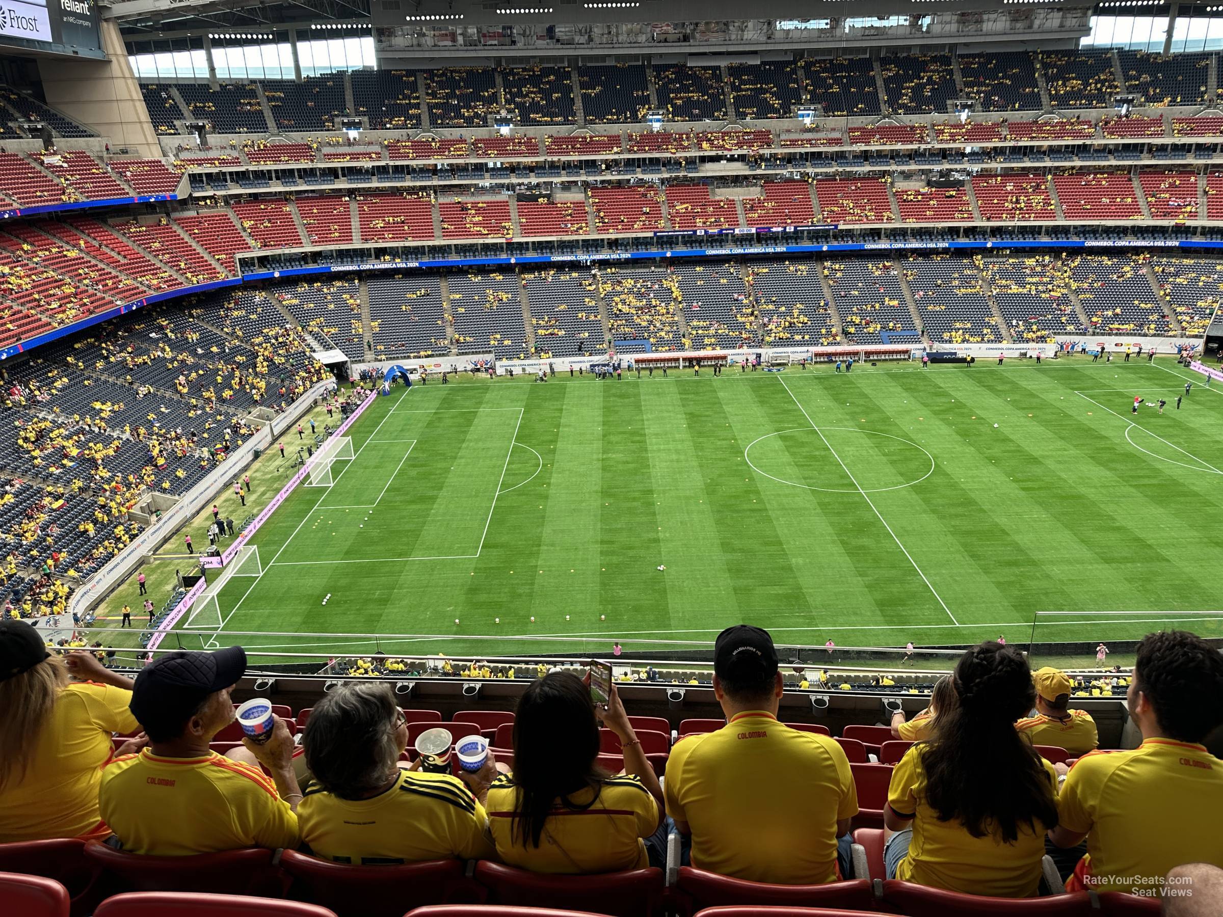 section 536, row m seat view  for soccer - nrg stadium