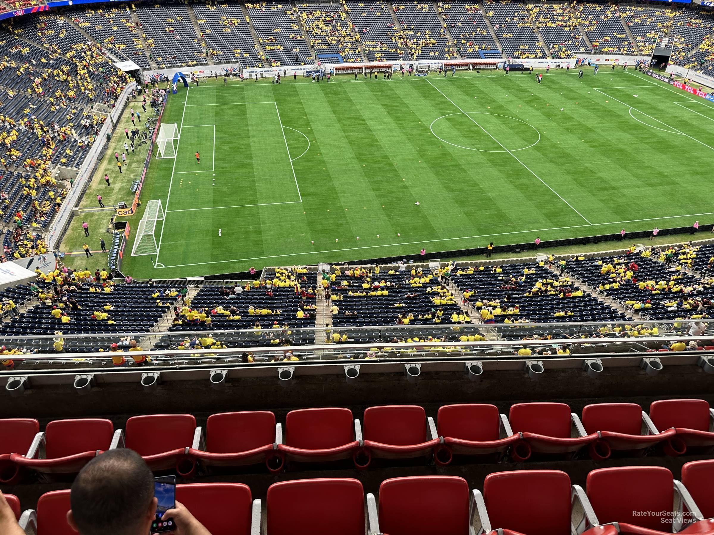 section 537, row ma seat view  for soccer - nrg stadium