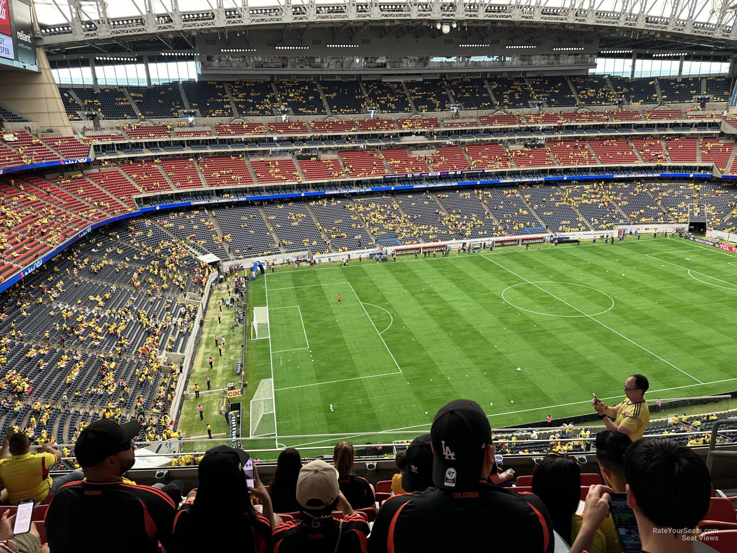 section 538, row m seat view  for soccer - nrg stadium