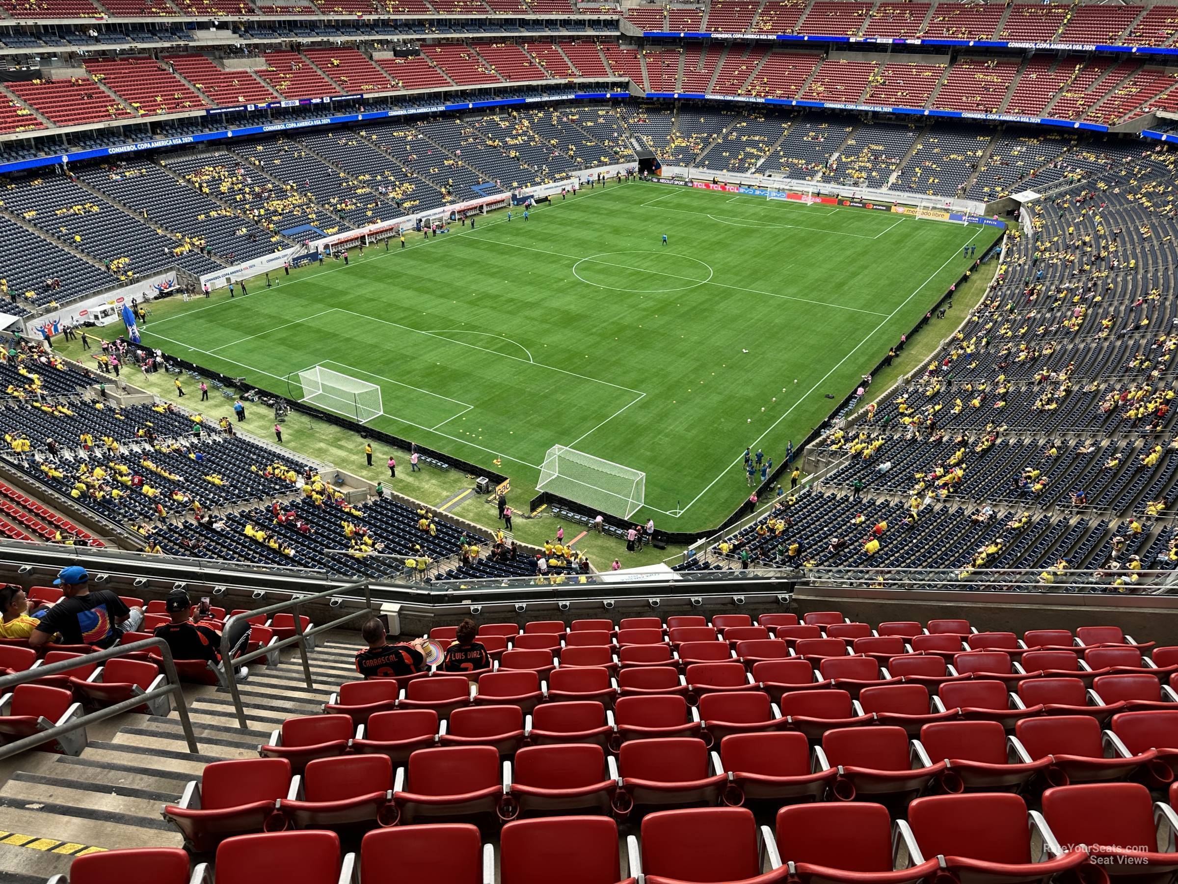 section 542, row ma seat view  for soccer - nrg stadium