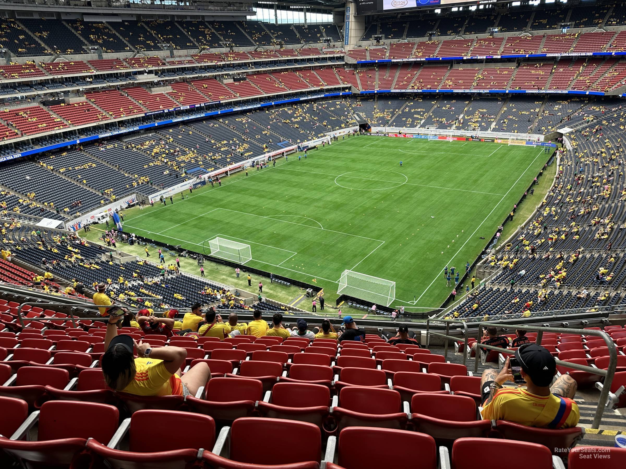 section 543, row m seat view  for soccer - nrg stadium