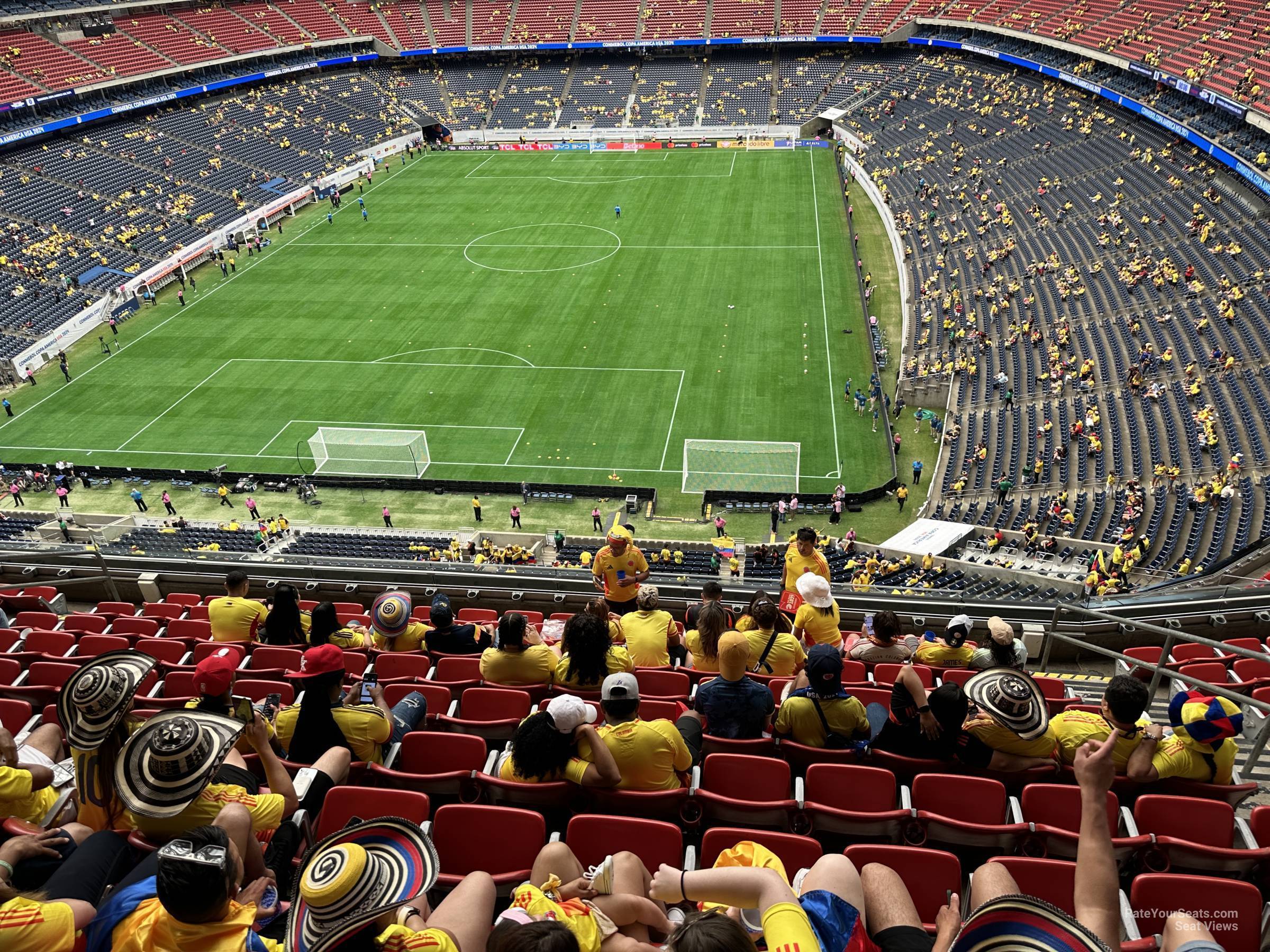 section 545, row ma seat view  for soccer - nrg stadium