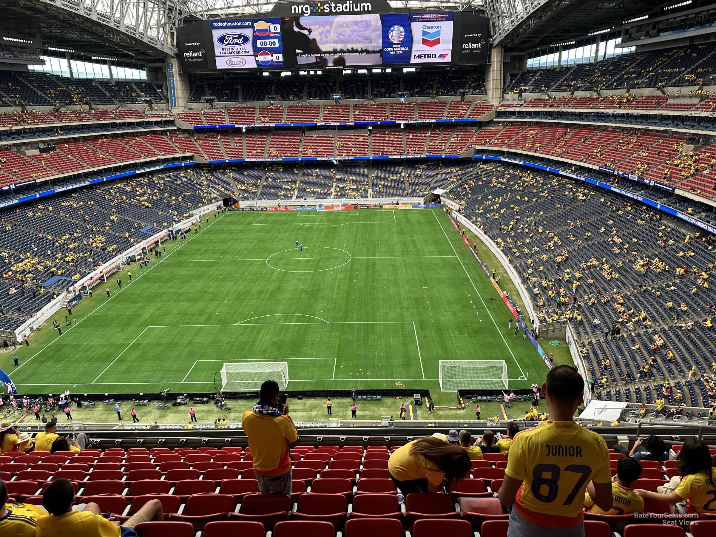 section 546, row m seat view  for soccer - nrg stadium