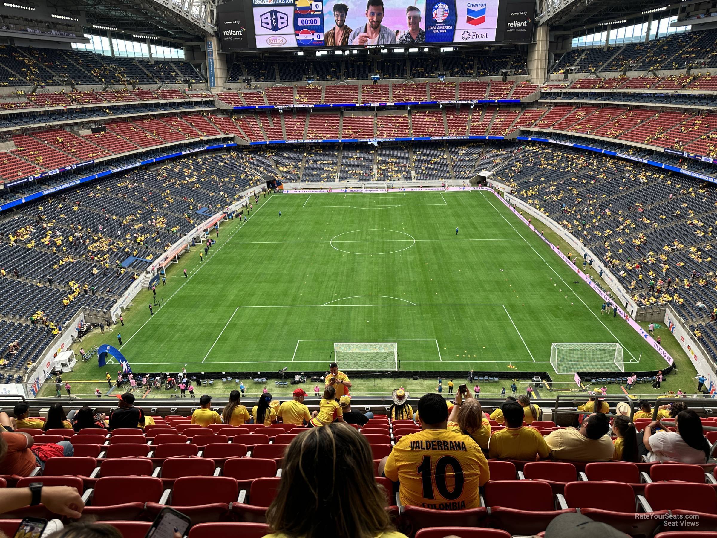 section 547, row m seat view  for soccer - nrg stadium